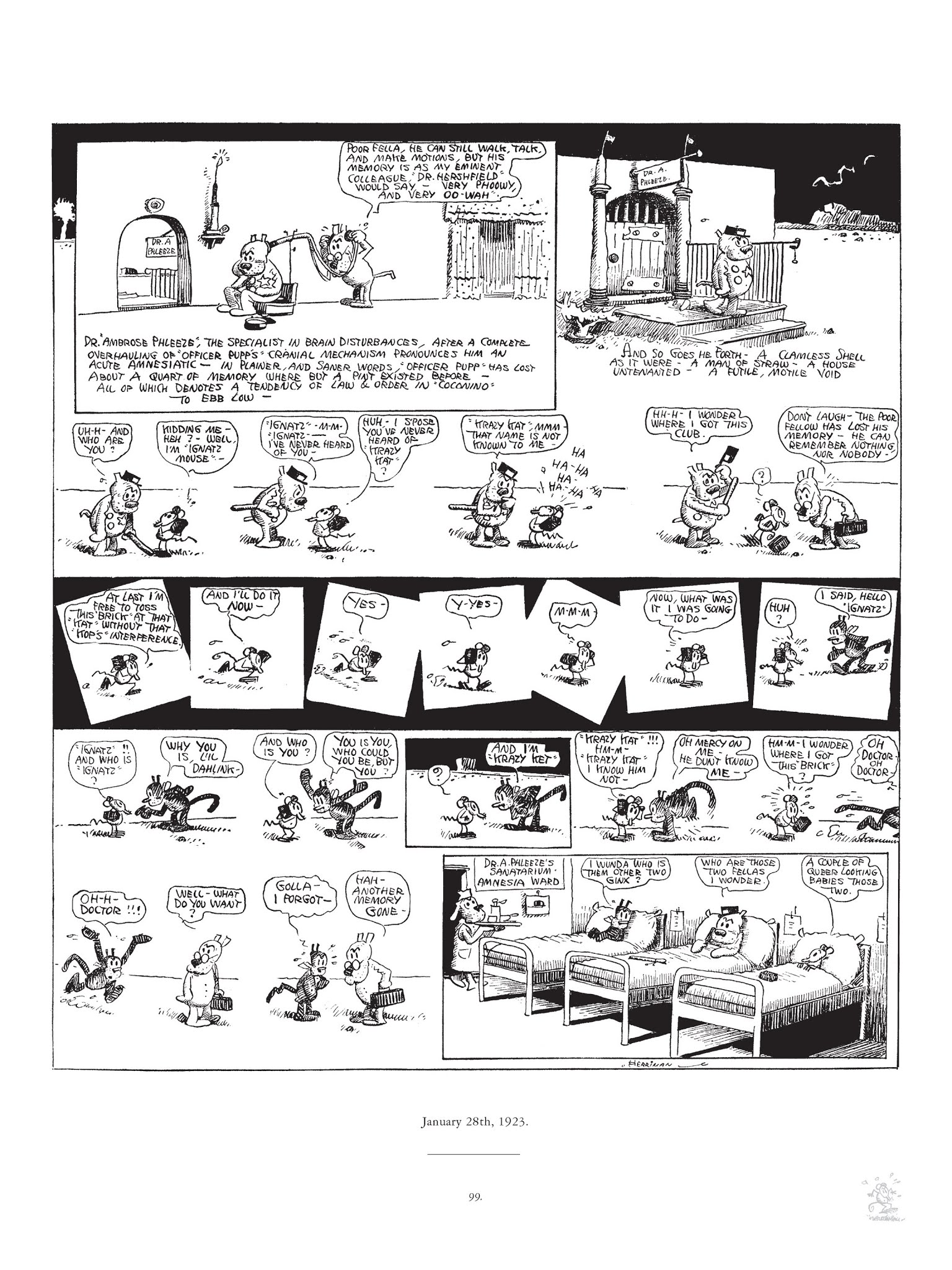 Read online Krazy & Ignatz comic -  Issue # TPB 3 - 99