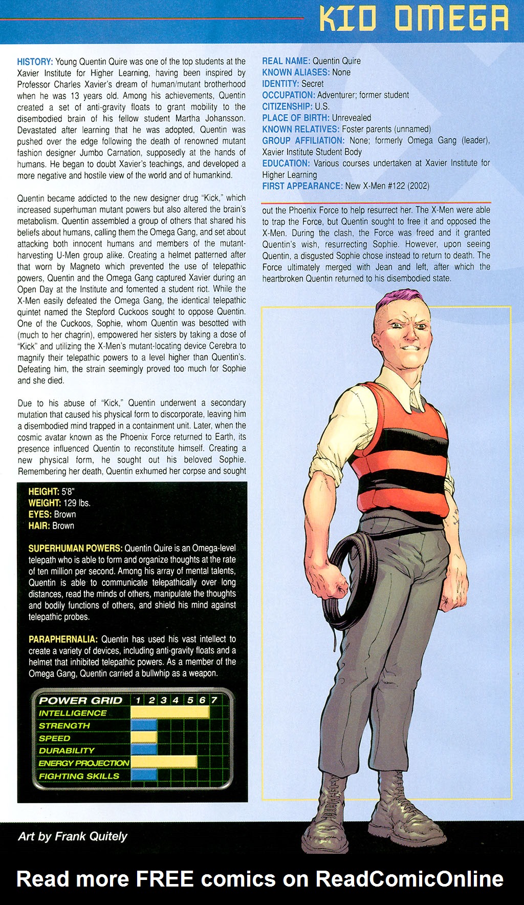 Read online Official Handbook of the Marvel Universe: X-Men 2005 comic -  Issue # Full - 25