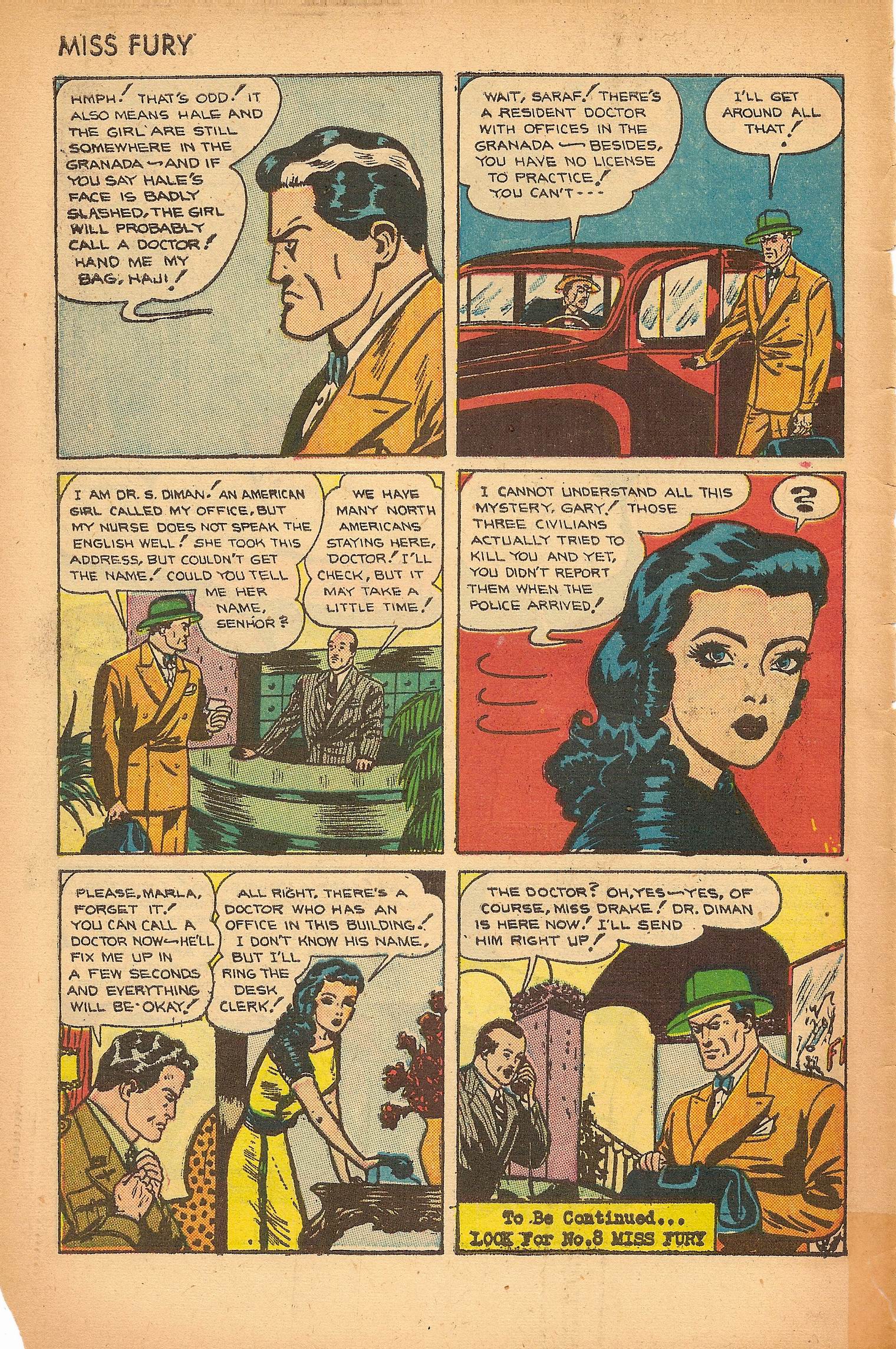 Read online Miss Fury (1942) comic -  Issue #7 - 34