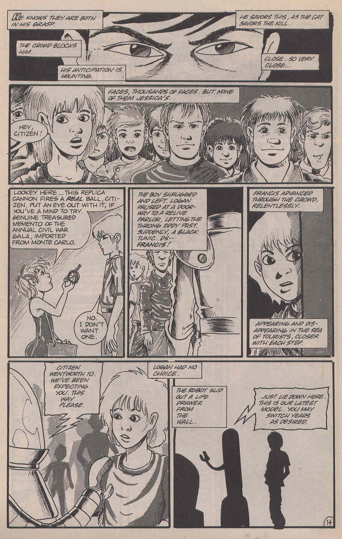 Read online Logan's Run (1990) comic -  Issue #5 - 16