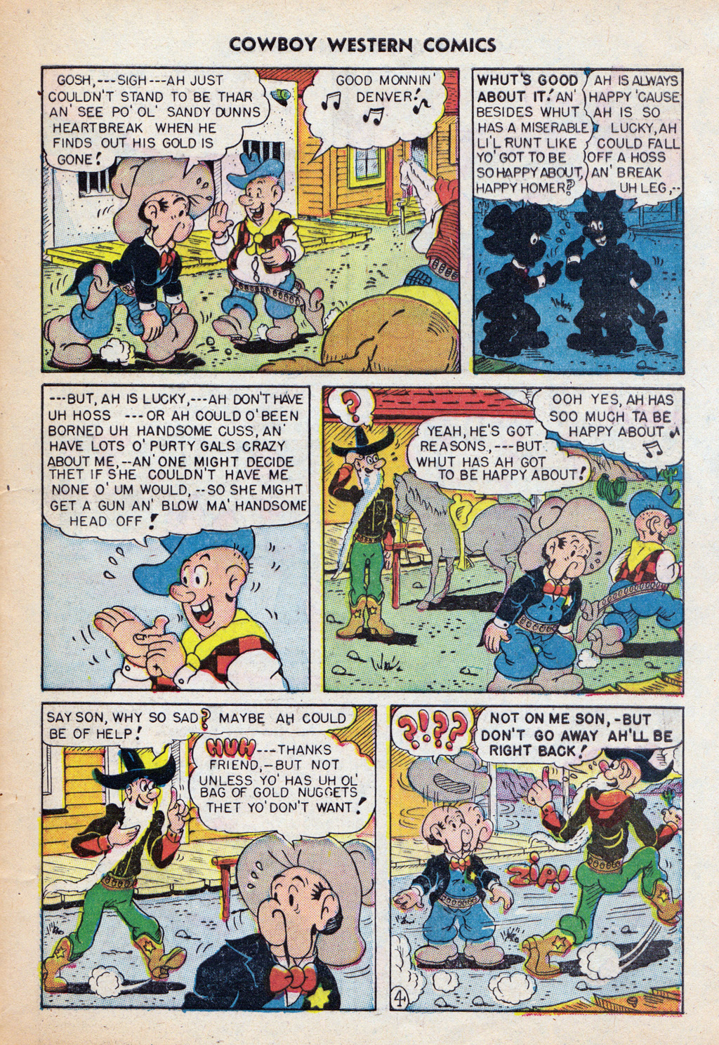 Read online Cowboy Western Comics (1948) comic -  Issue #24 - 29
