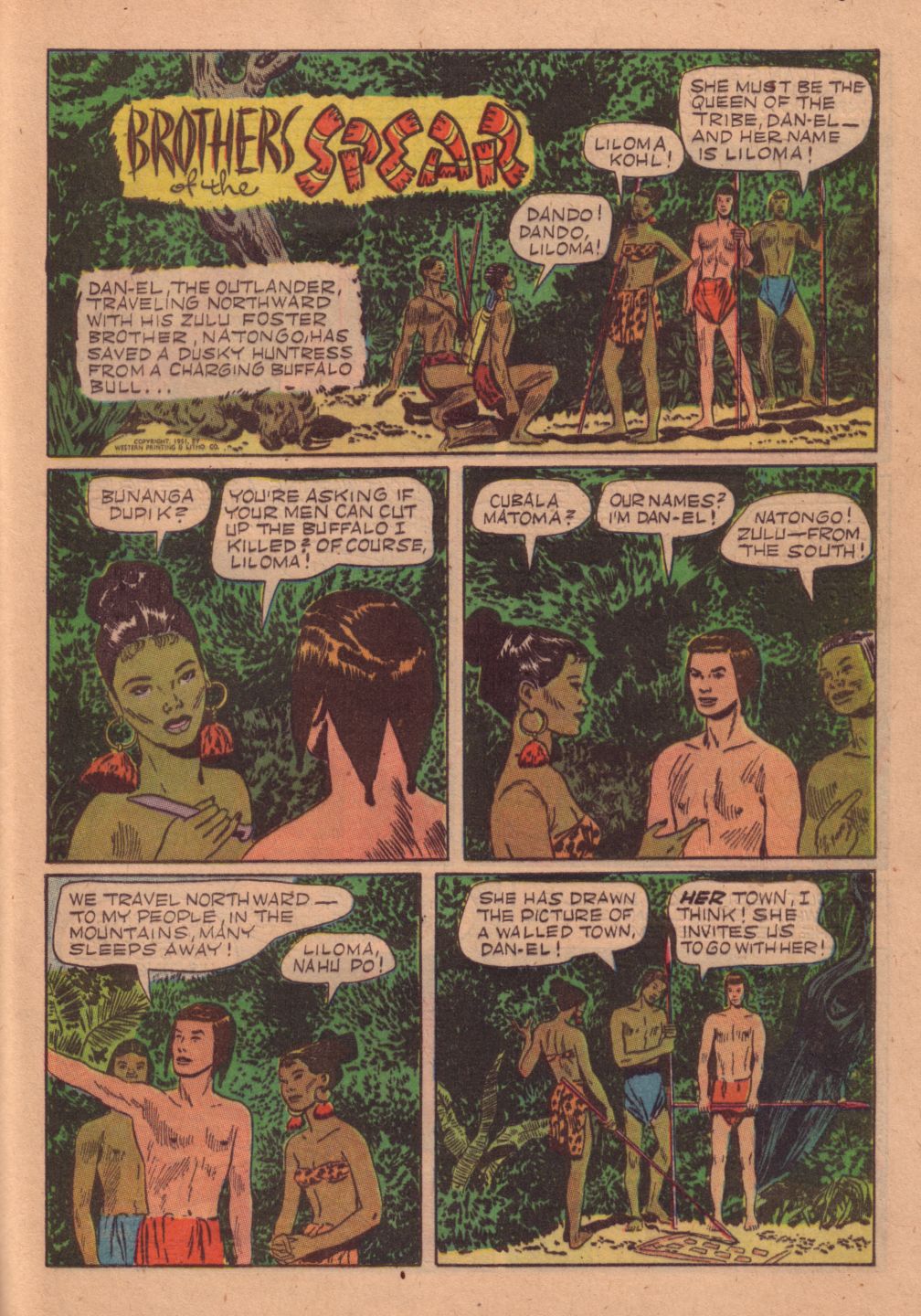 Read online Tarzan (1948) comic -  Issue #27 - 29