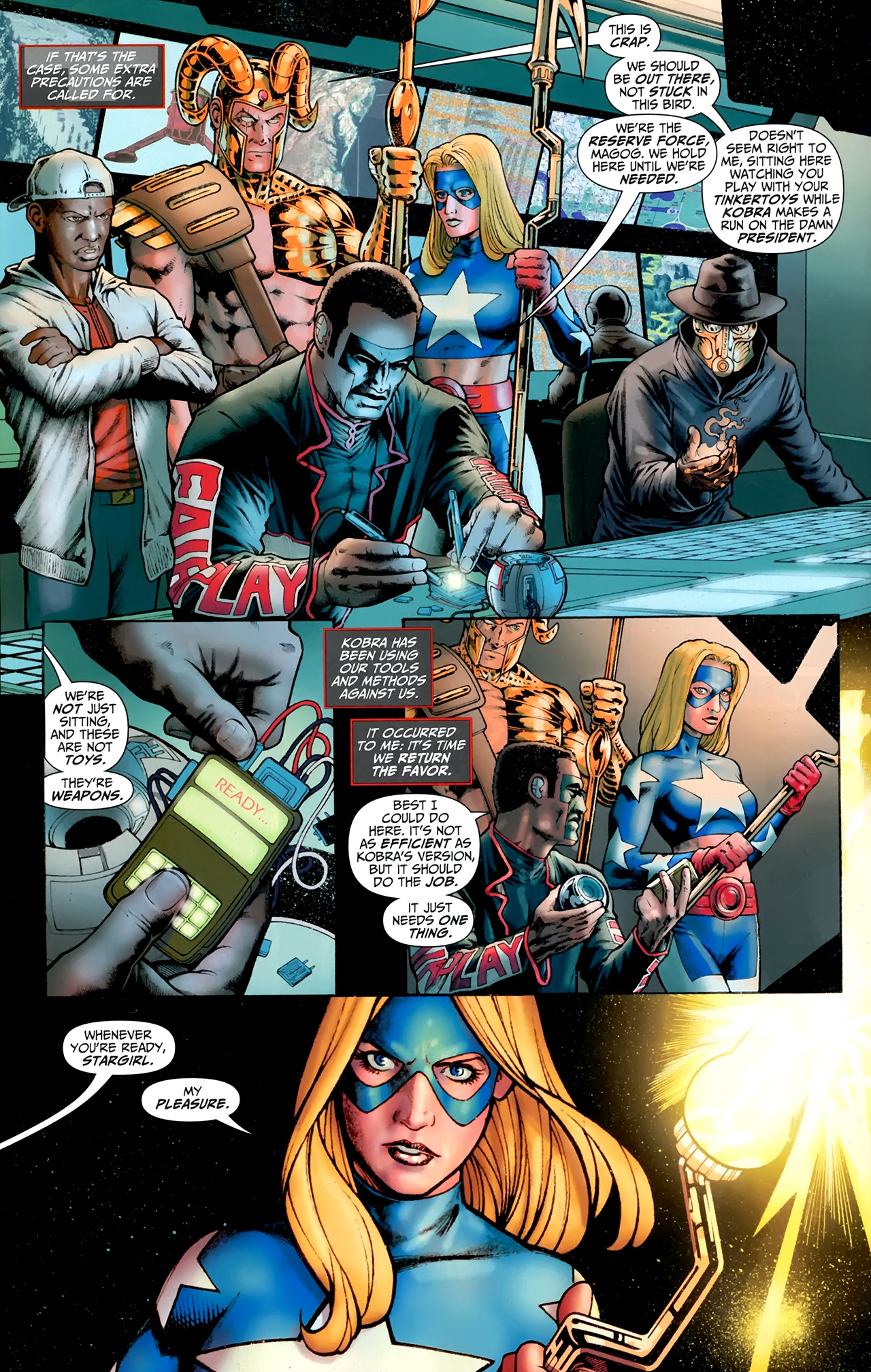 Read online JSA vs. Kobra comic -  Issue #6 - 11