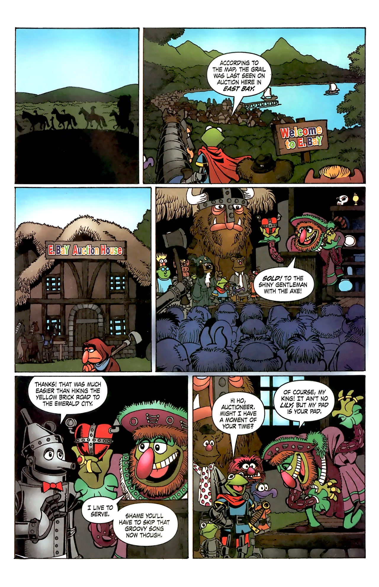 Read online Muppet King Arthur comic -  Issue #3 - 12