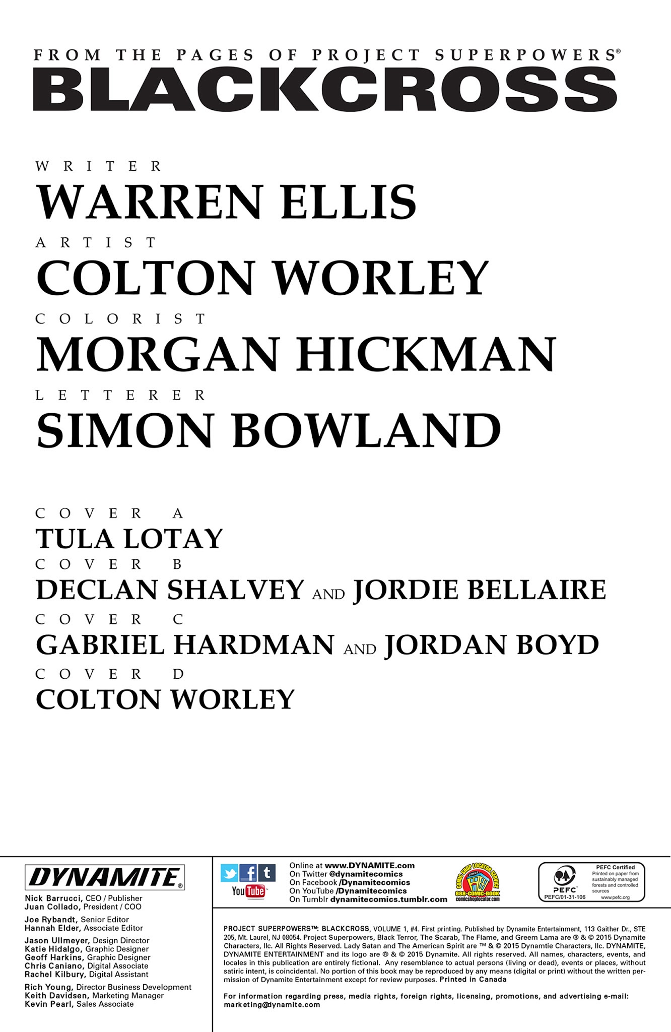 Read online Project Superpowers: BlackCross comic -  Issue #4 - 4