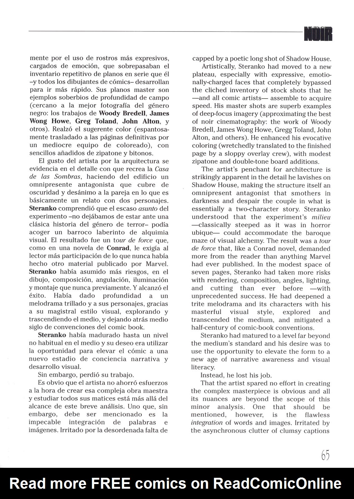 Read online Steranko: Arte Noir comic -  Issue # TPB (Part 1) - 65