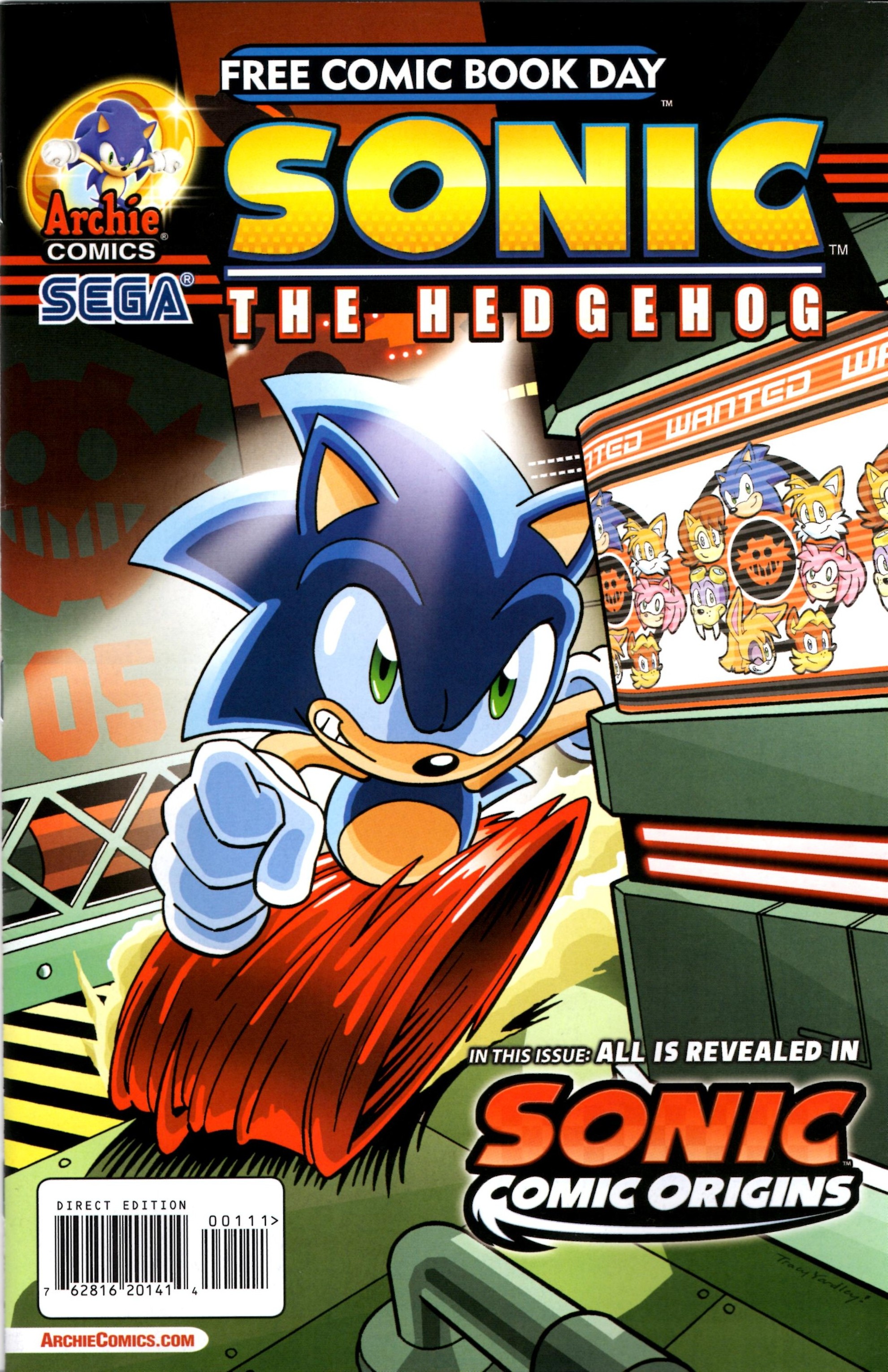 Read online Free Comic Book Day 2014 comic -  Issue # Archie Sonic the Hedgehog - Sonic Comic Origins - 1