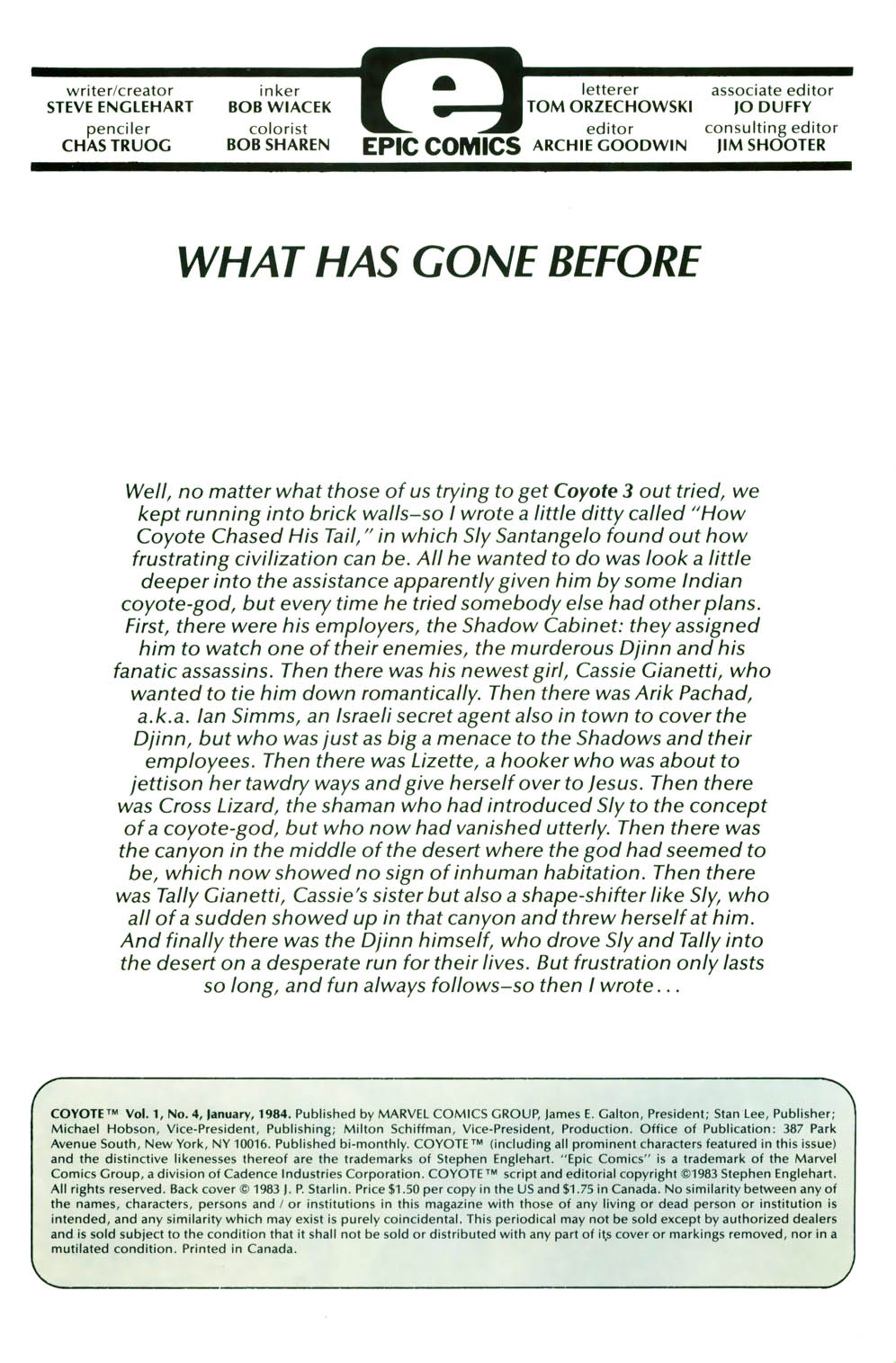 Read online Coyote comic -  Issue #4 - 2