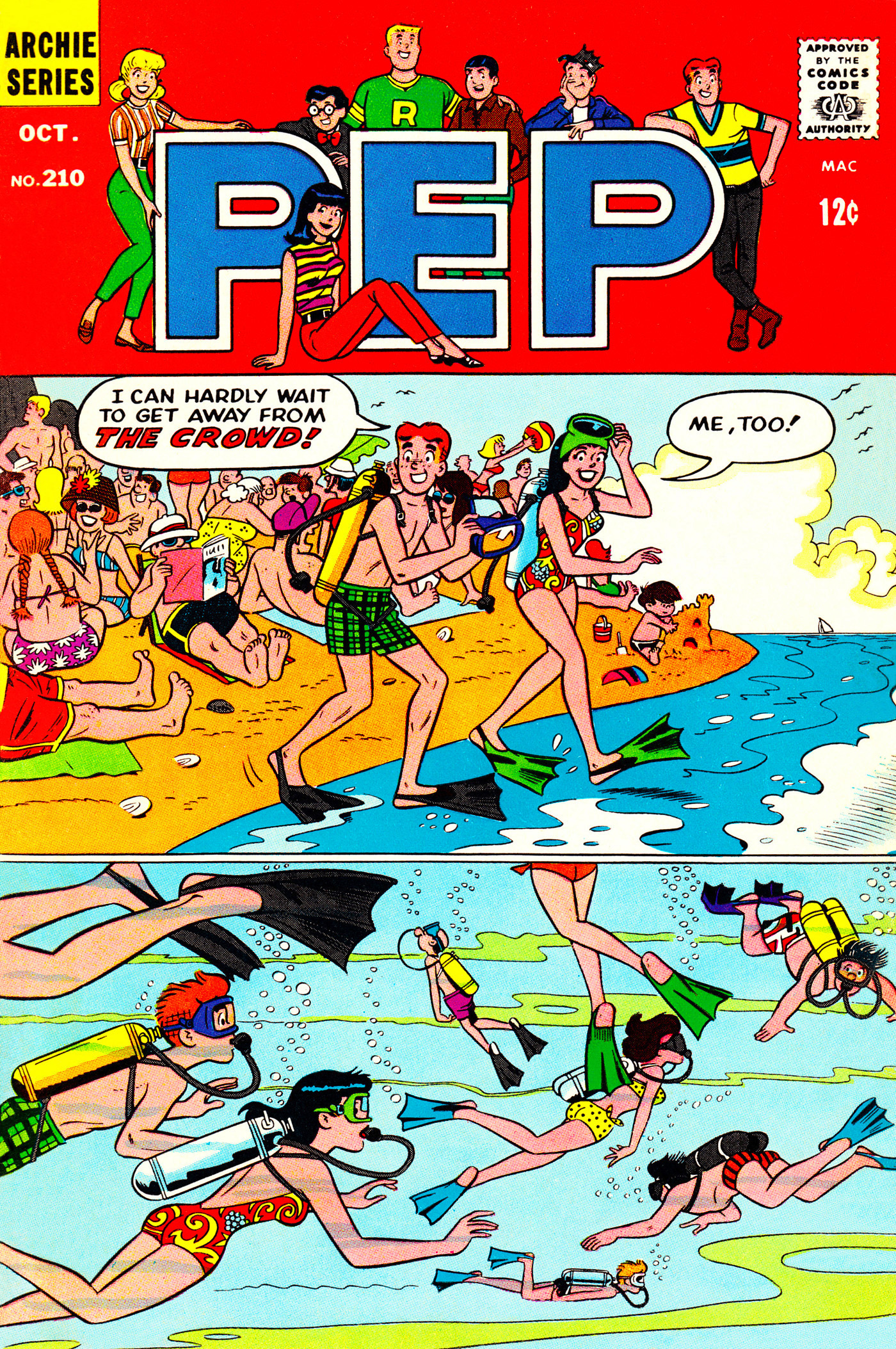 Read online Pep Comics comic -  Issue #210 - 1