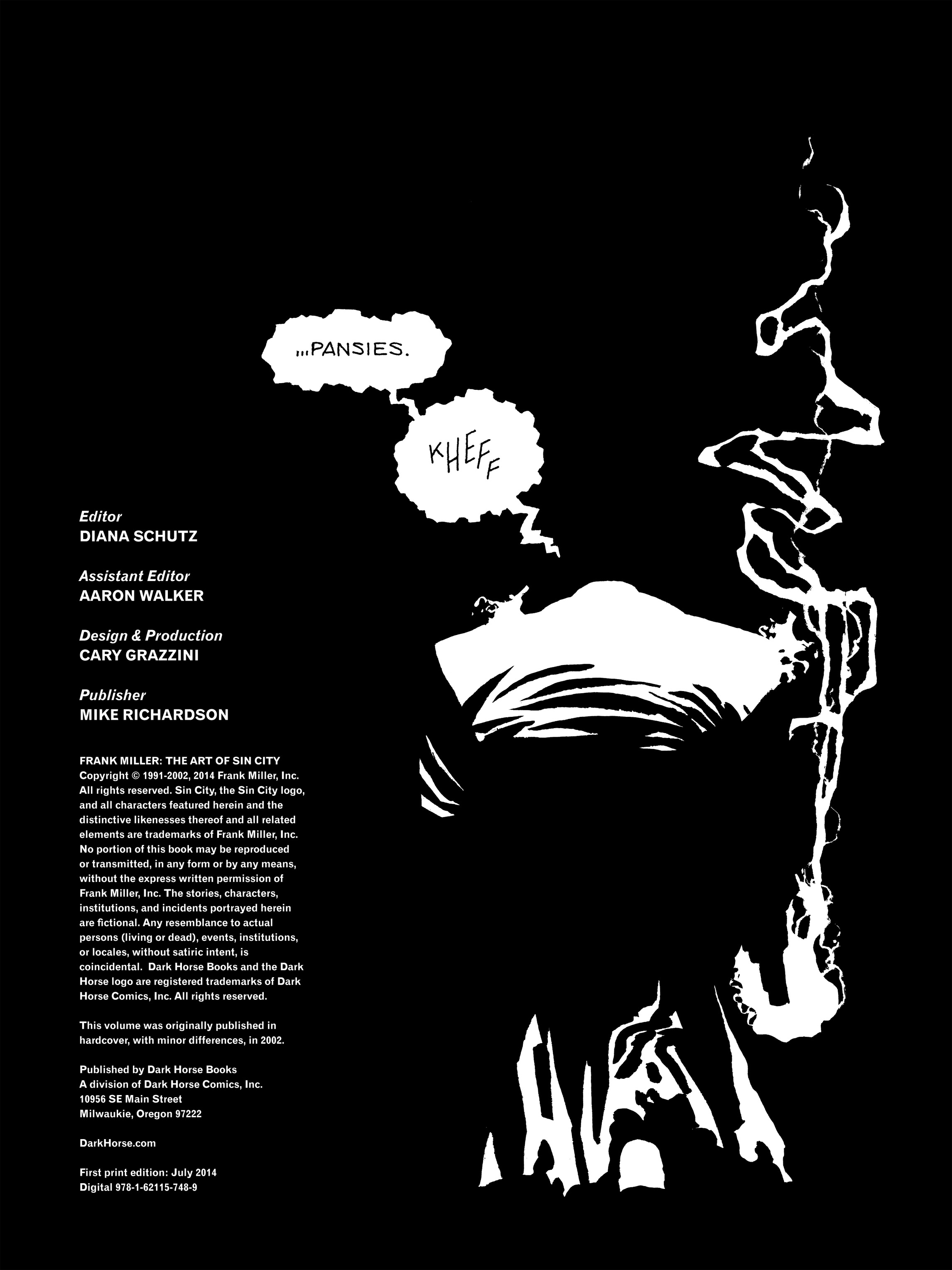 Read online Frank Miller: The Art of Sin City comic -  Issue # TPB - 5