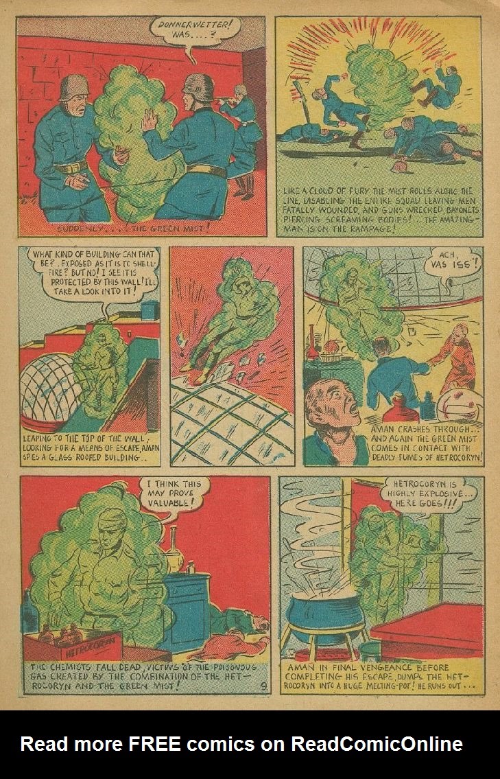 Read online Amazing Man Comics comic -  Issue #9 - 12