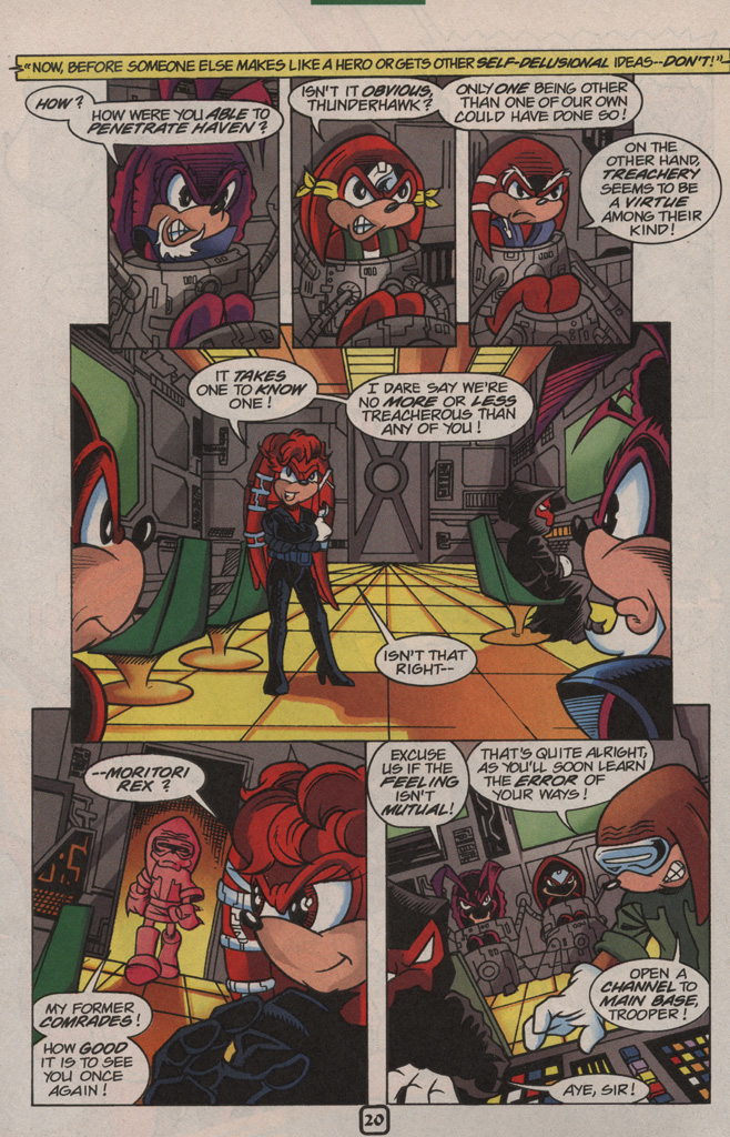 Read online Knuckles the Echidna comic -  Issue #23 - 26