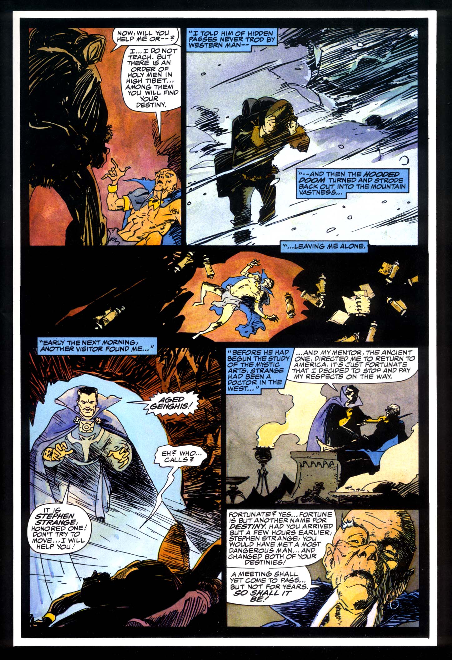 Read online Marvel Graphic Novel comic -  Issue #49 - Doctor Strange & Doctor Doom - Triumph & Torment - 6