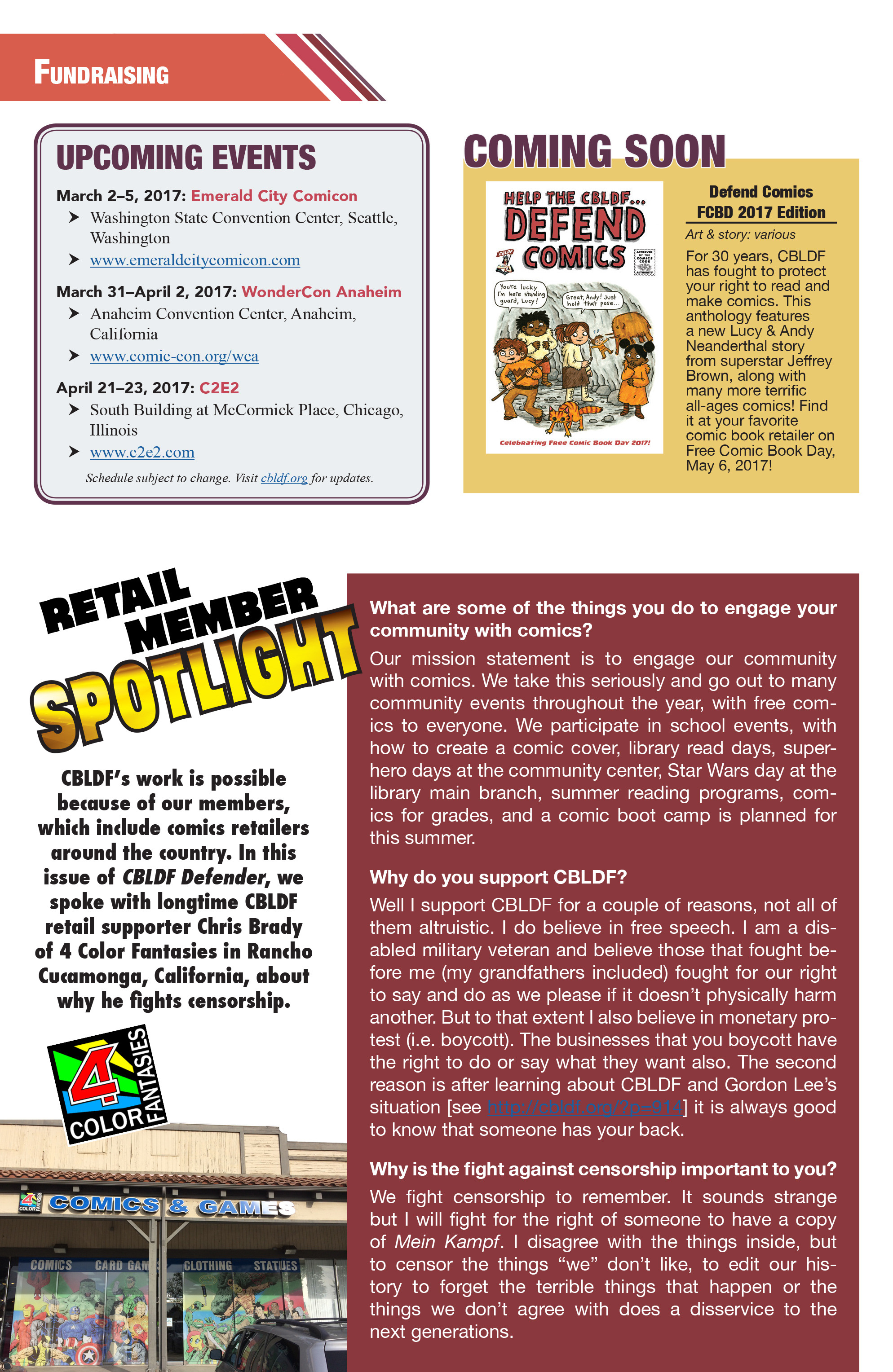 Read online CBLDF Defender Vol. 2 comic -  Issue #1 - 13