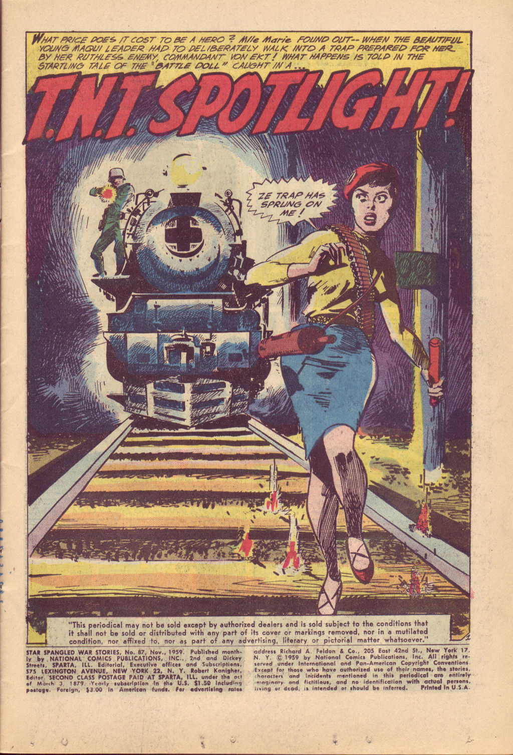 Read online Star Spangled War Stories (1952) comic -  Issue #87 - 3