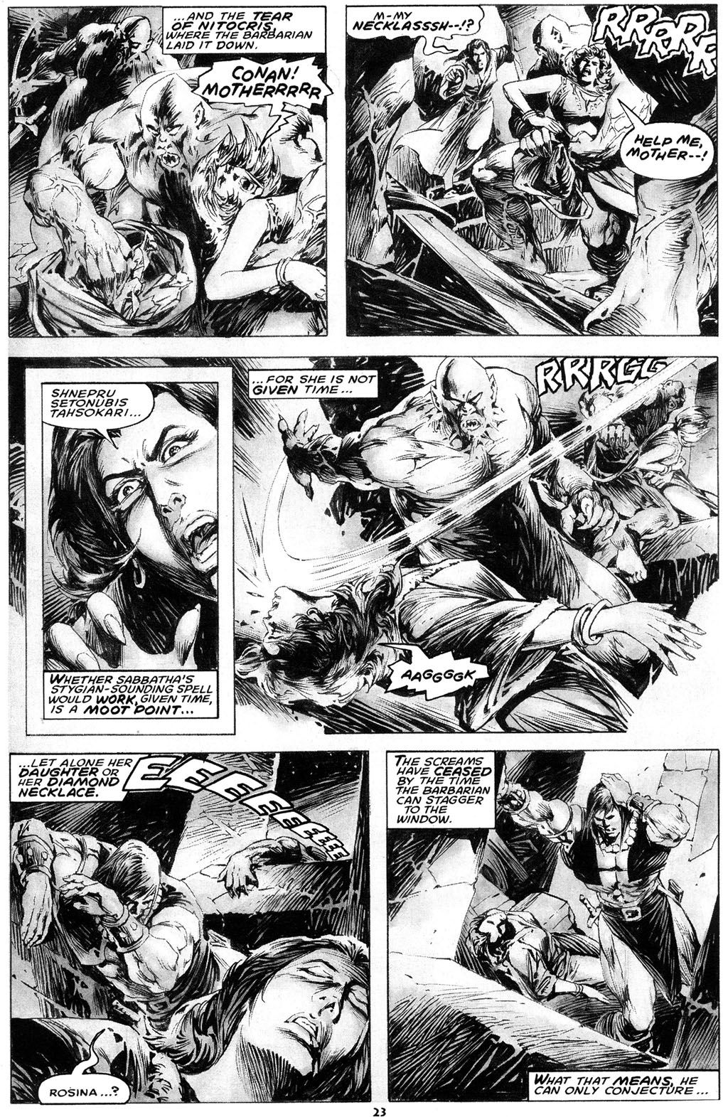 Read online The Savage Sword Of Conan comic -  Issue #216 - 25