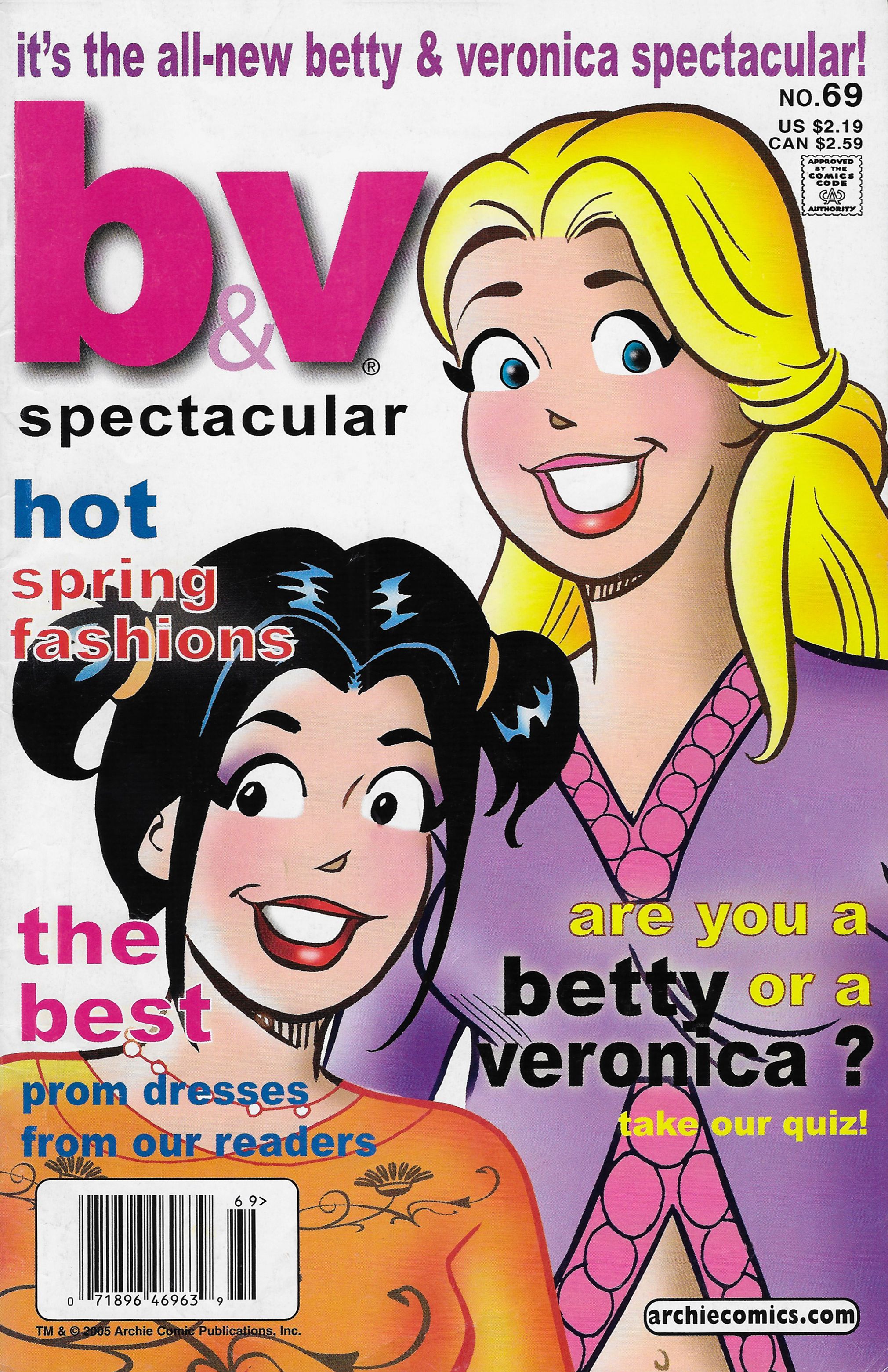 Read online Betty & Veronica Spectacular comic -  Issue #69 - 1