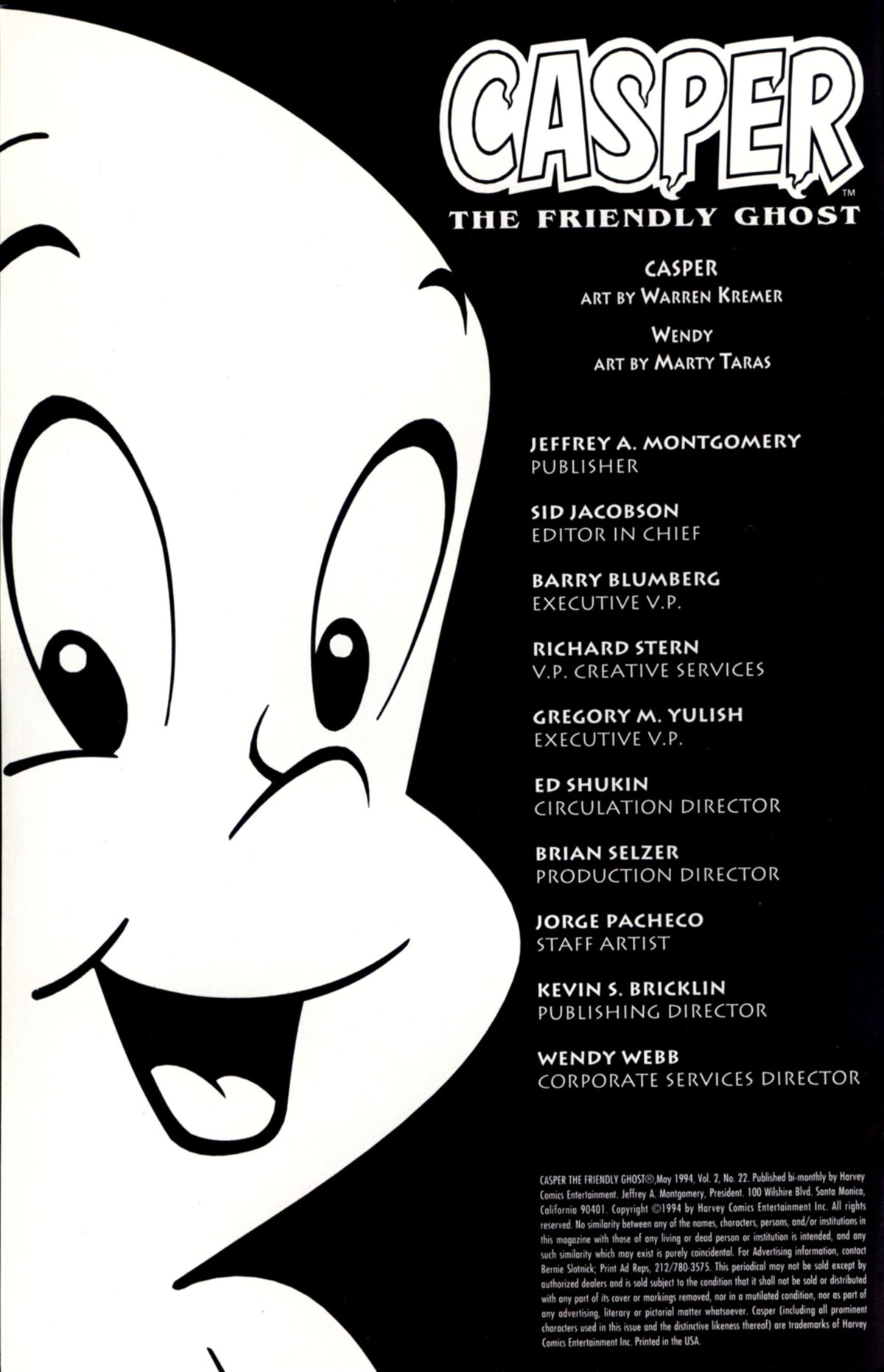 Read online Casper the Friendly Ghost (1991) comic -  Issue #22 - 2