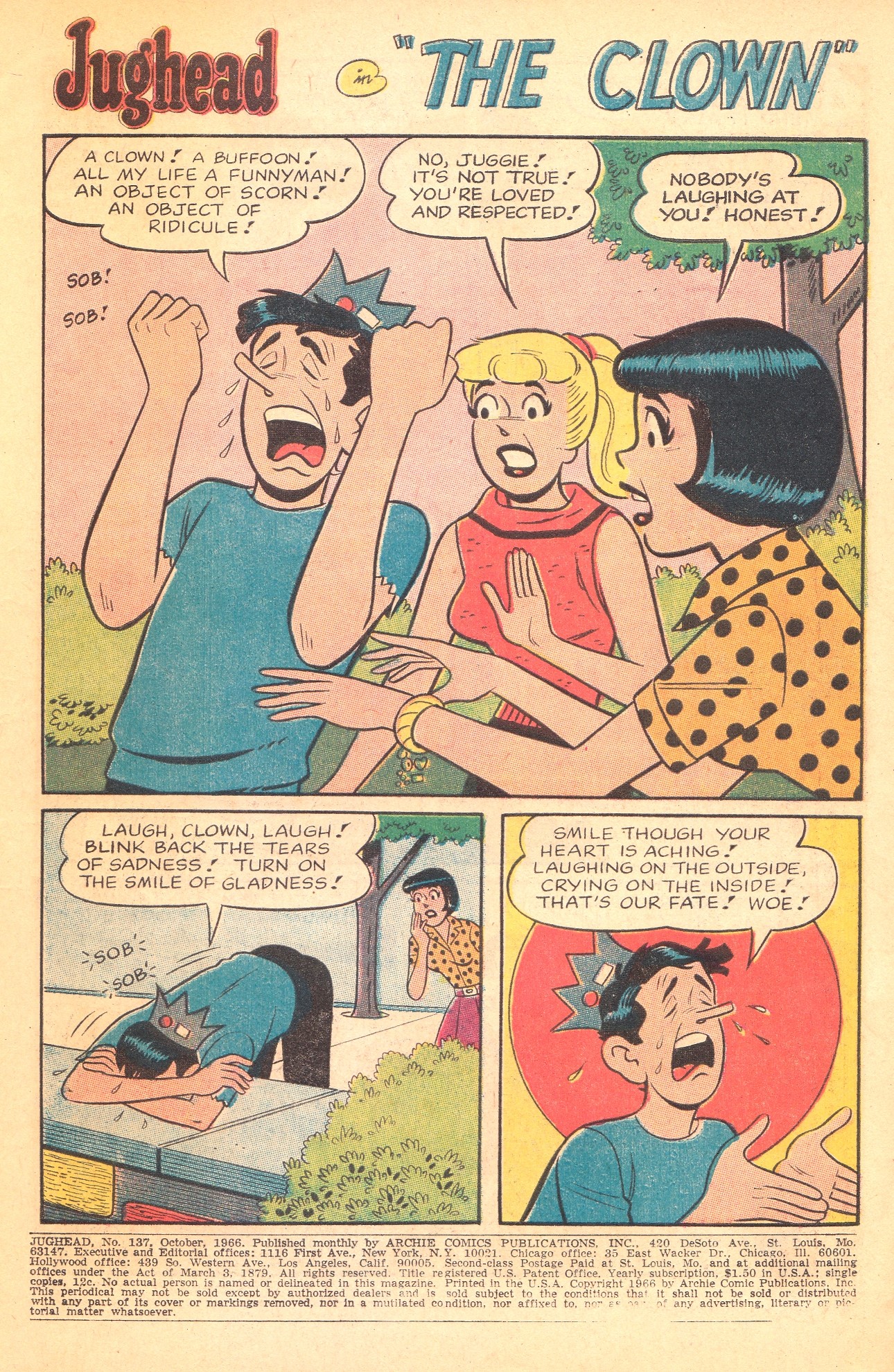 Read online Jughead (1965) comic -  Issue #137 - 3