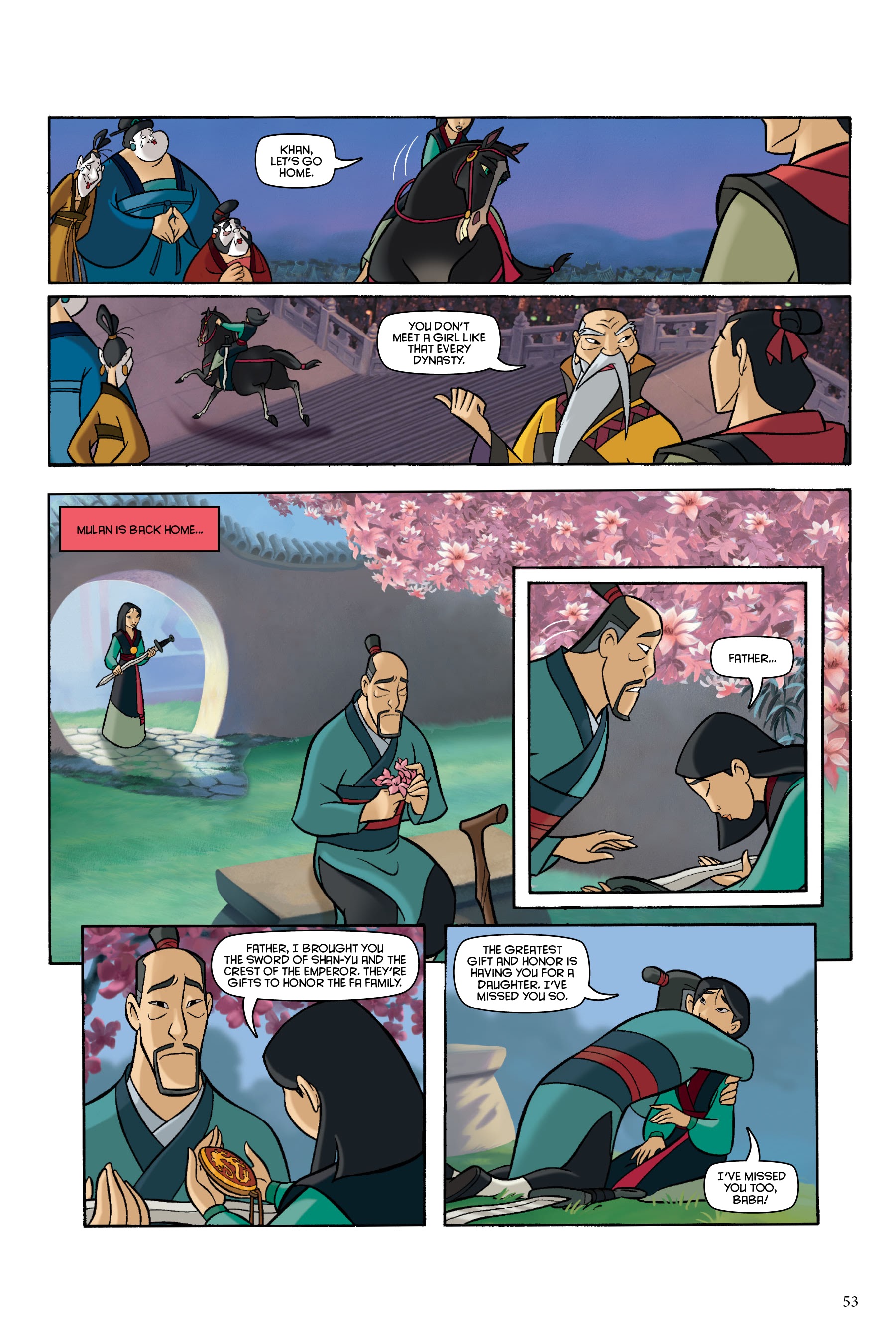 Read online Disney Mulan: The Story of the Movie in Comics comic -  Issue # TPB - 53