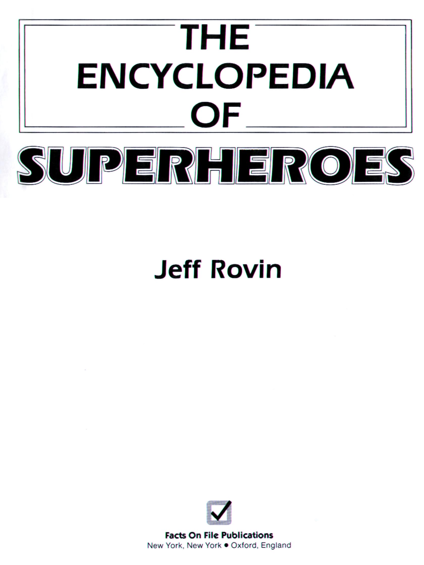 Read online The Encyclopedia of Superheroes comic -  Issue # TPB (Part 1) - 4