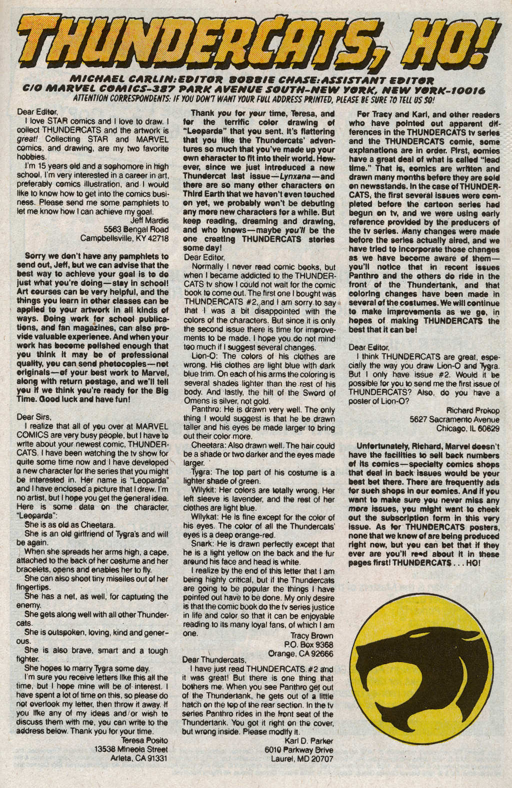 Read online ThunderCats (1985) comic -  Issue #5 - 33