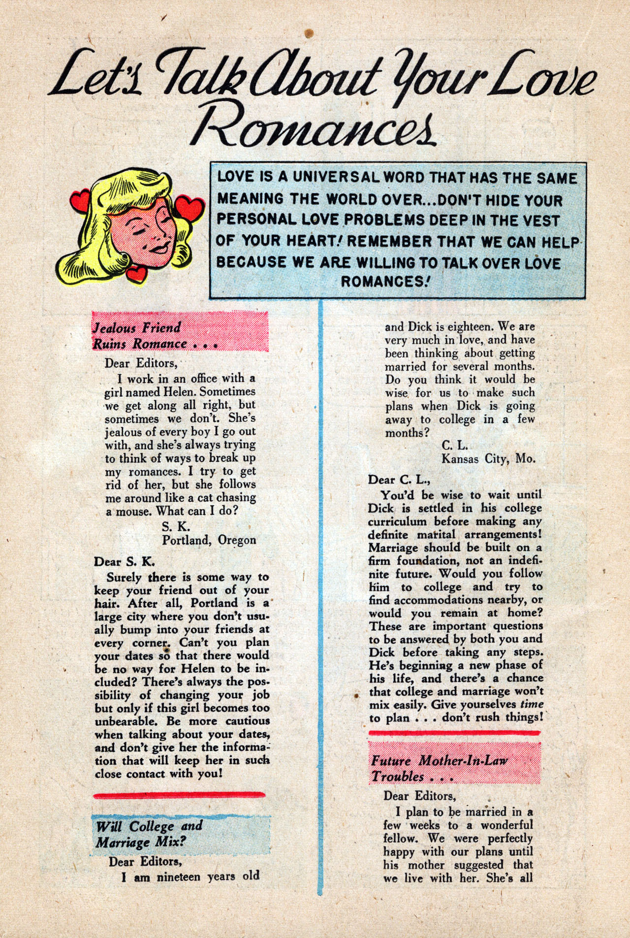 Read online Love Romances comic -  Issue #9 - 30