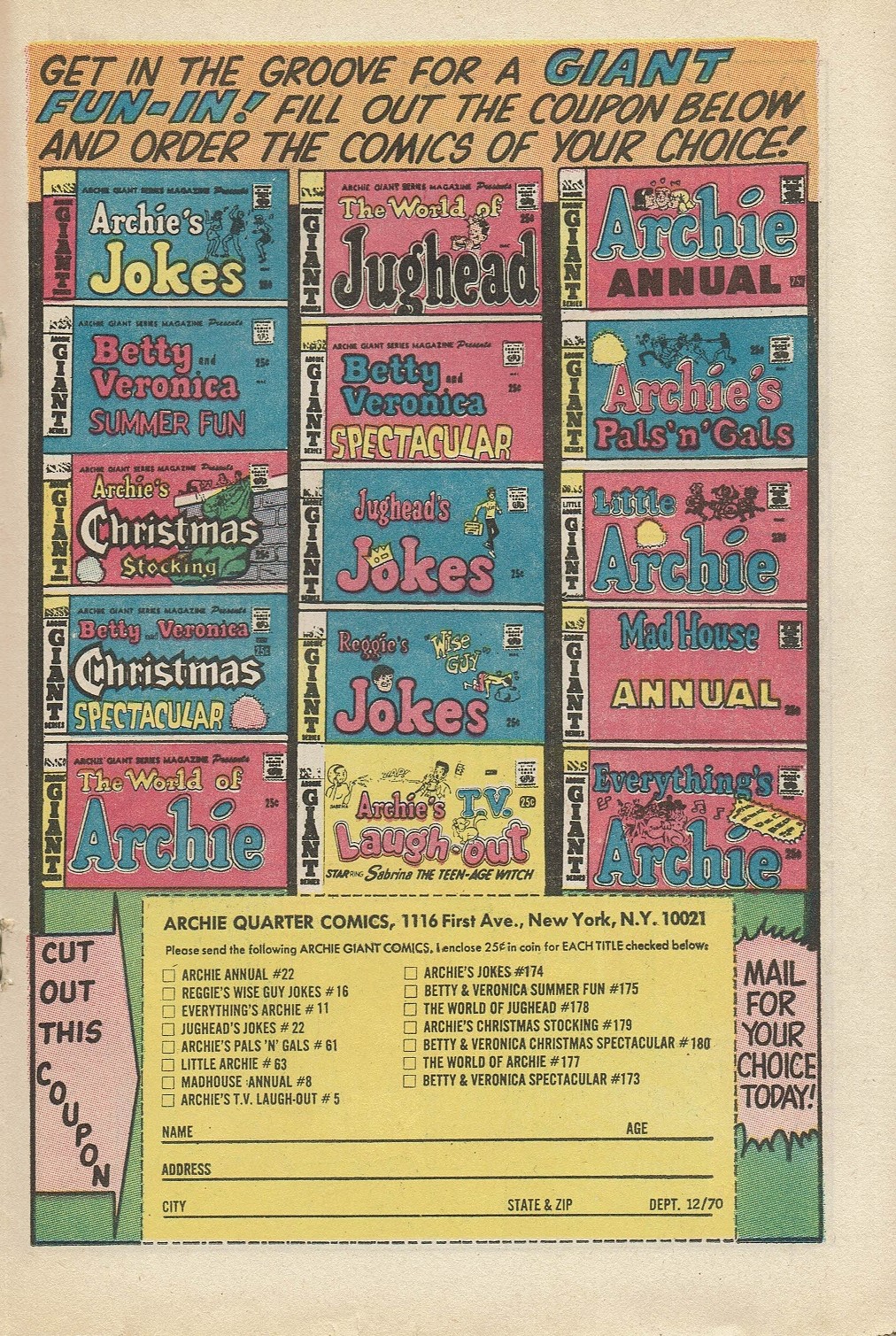 Read online Archie's Joke Book Magazine comic -  Issue #155 - 19