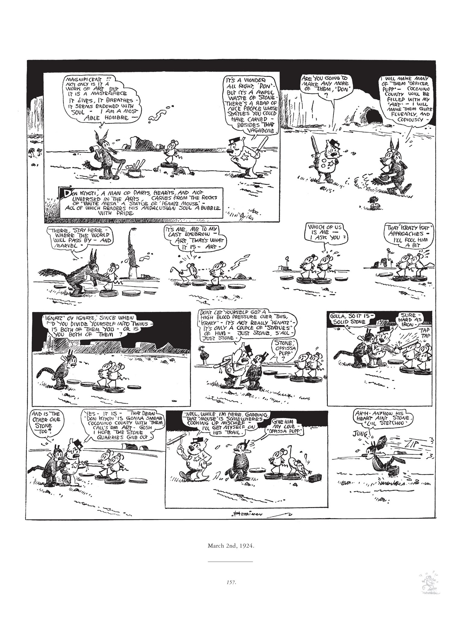 Read online Krazy & Ignatz comic -  Issue # TPB 3 - 157