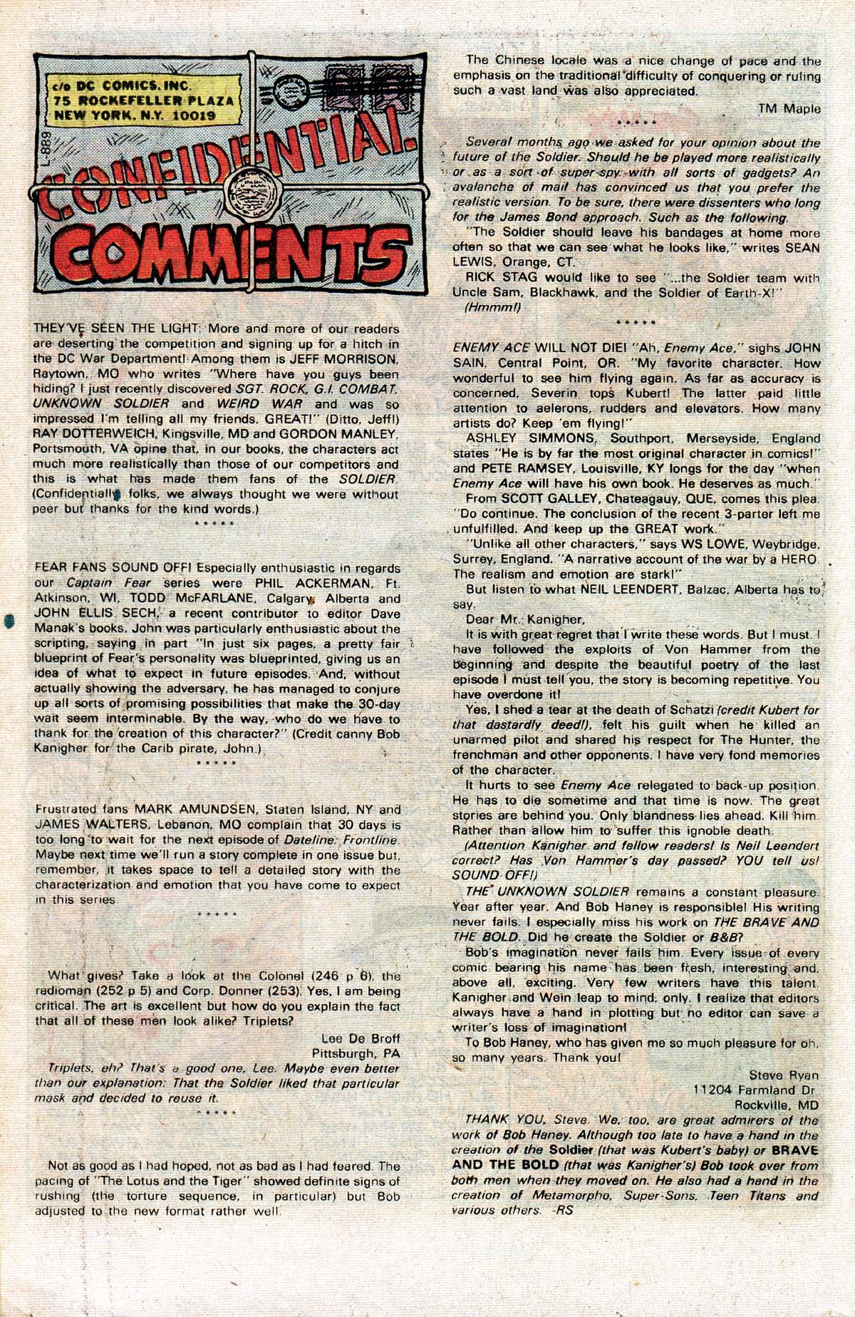 Read online Unknown Soldier (1977) comic -  Issue #259 - 18