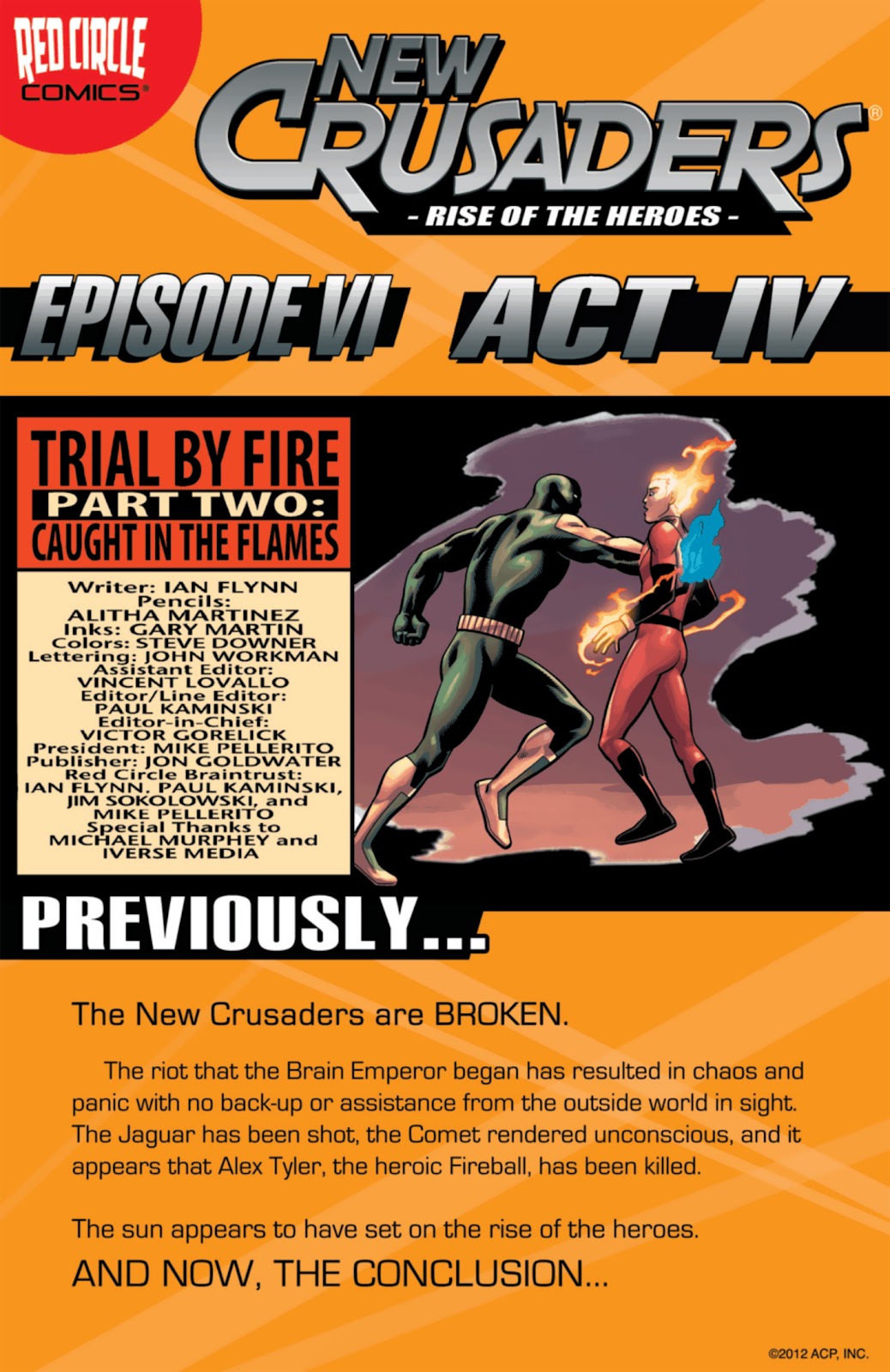 New Crusaders: Rise Of The Heroes issue 6 - Act IV - Page 1