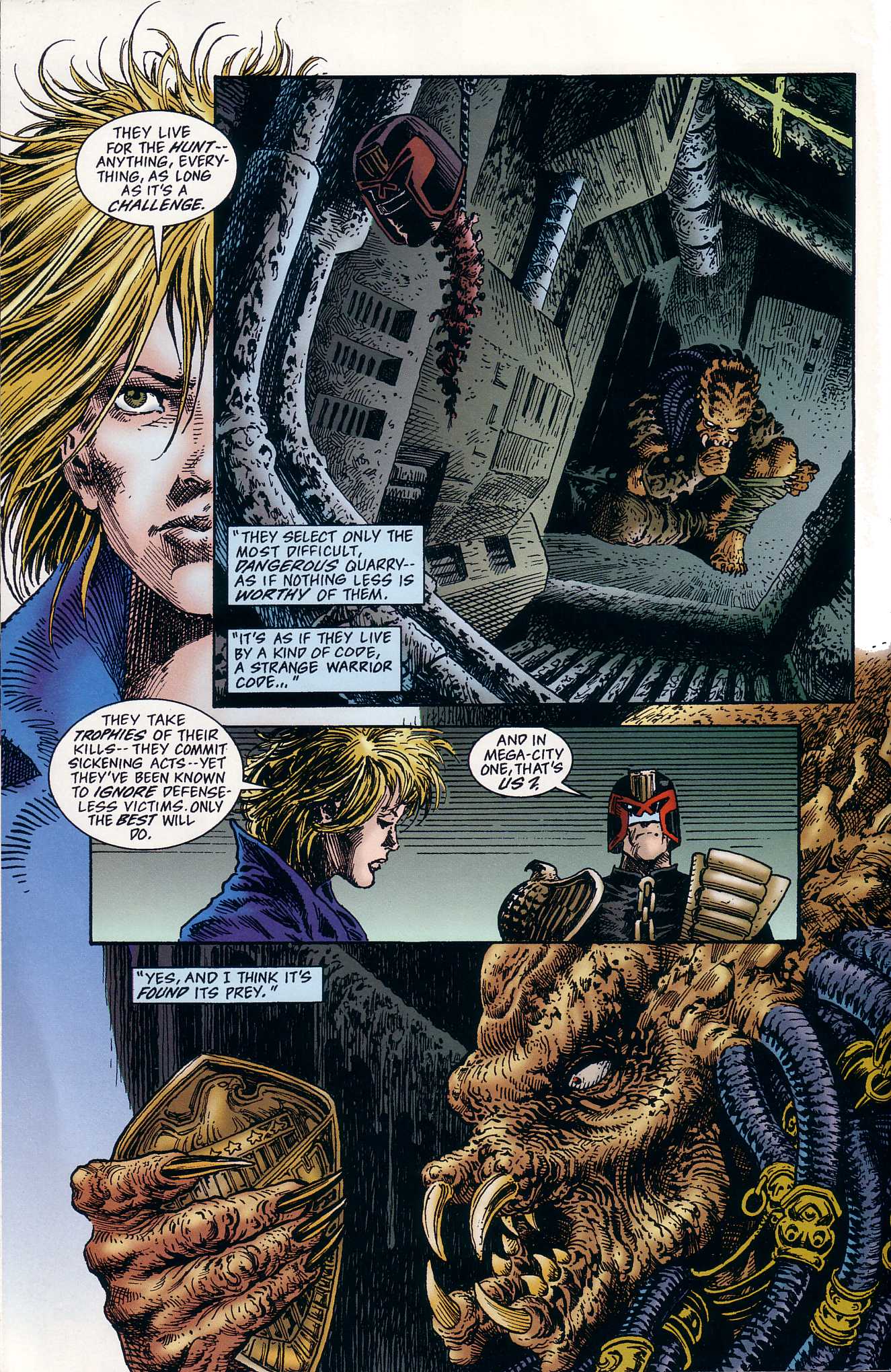 Read online Predator Versus Judge Dredd comic -  Issue #1 - 22