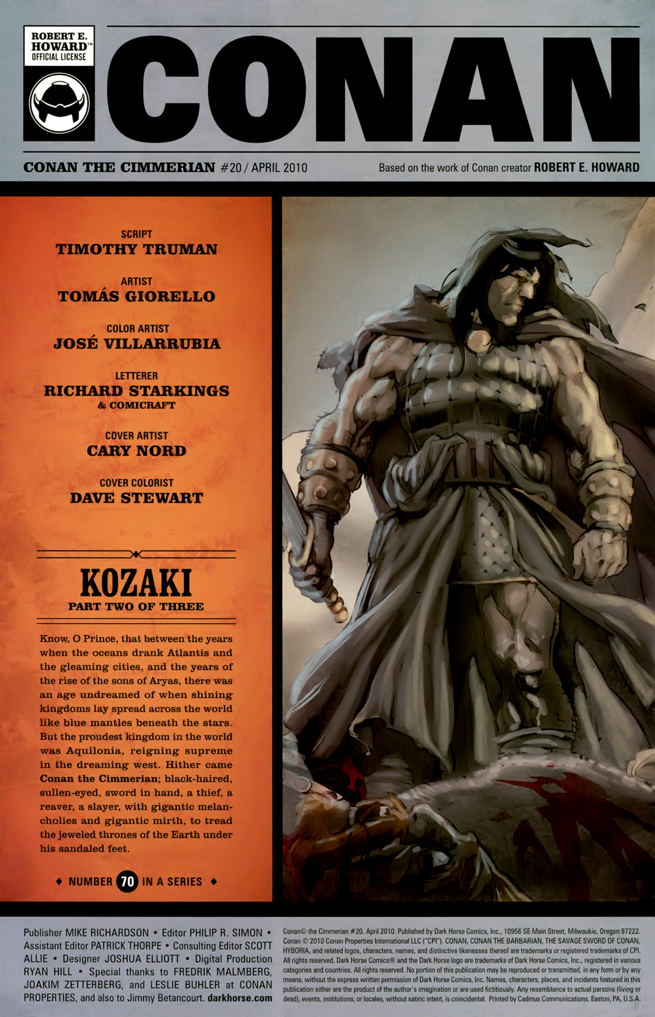 Read online Conan The Cimmerian comic -  Issue #20 - 2