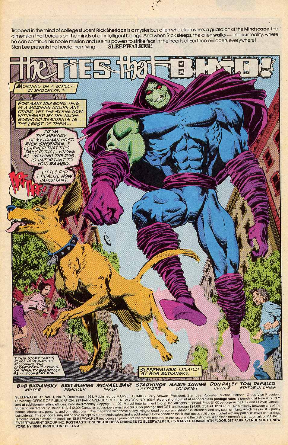 Read online Sleepwalker comic -  Issue #7 - 2