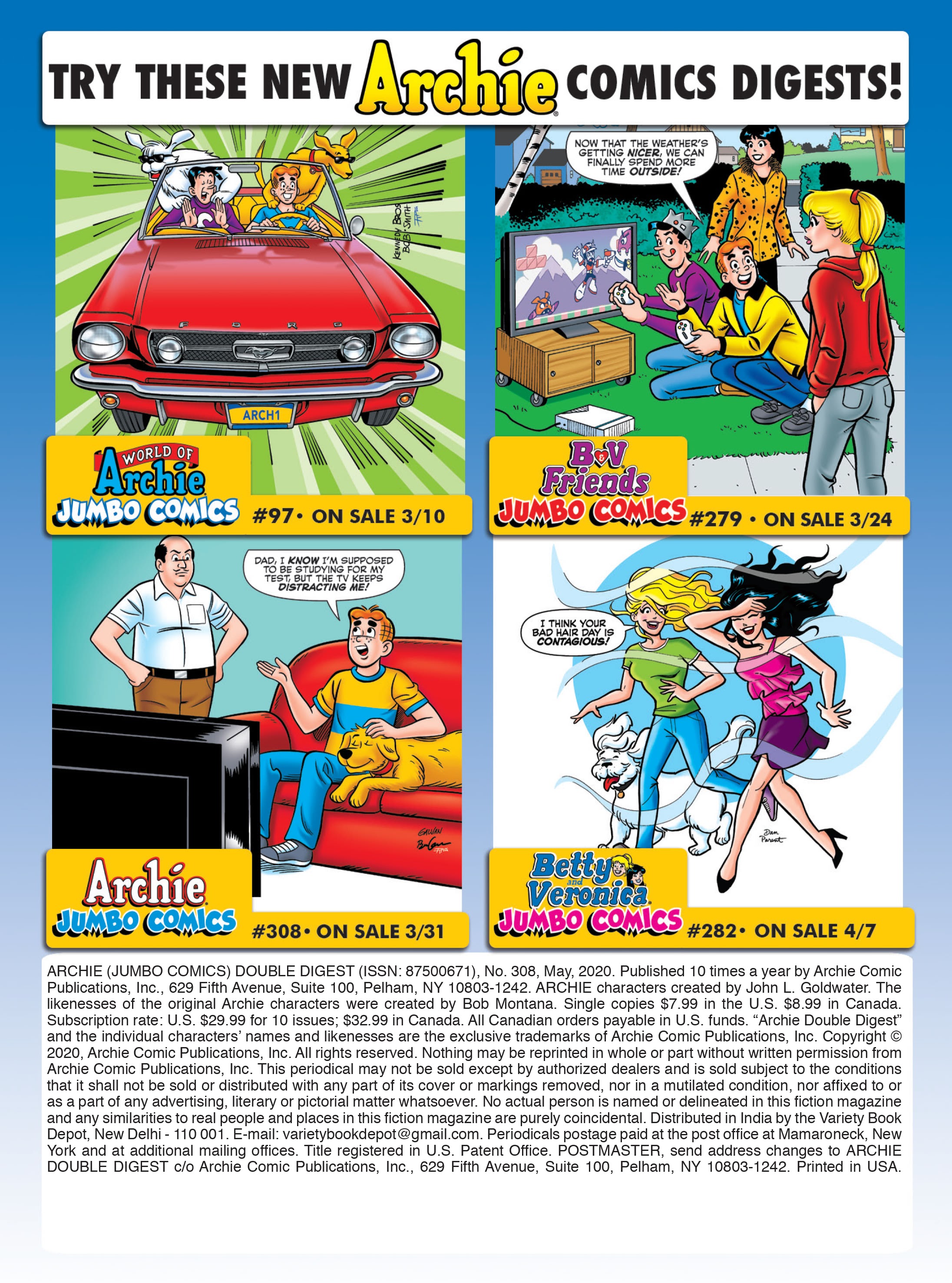 Read online Archie's Double Digest Magazine comic -  Issue #308 - 183