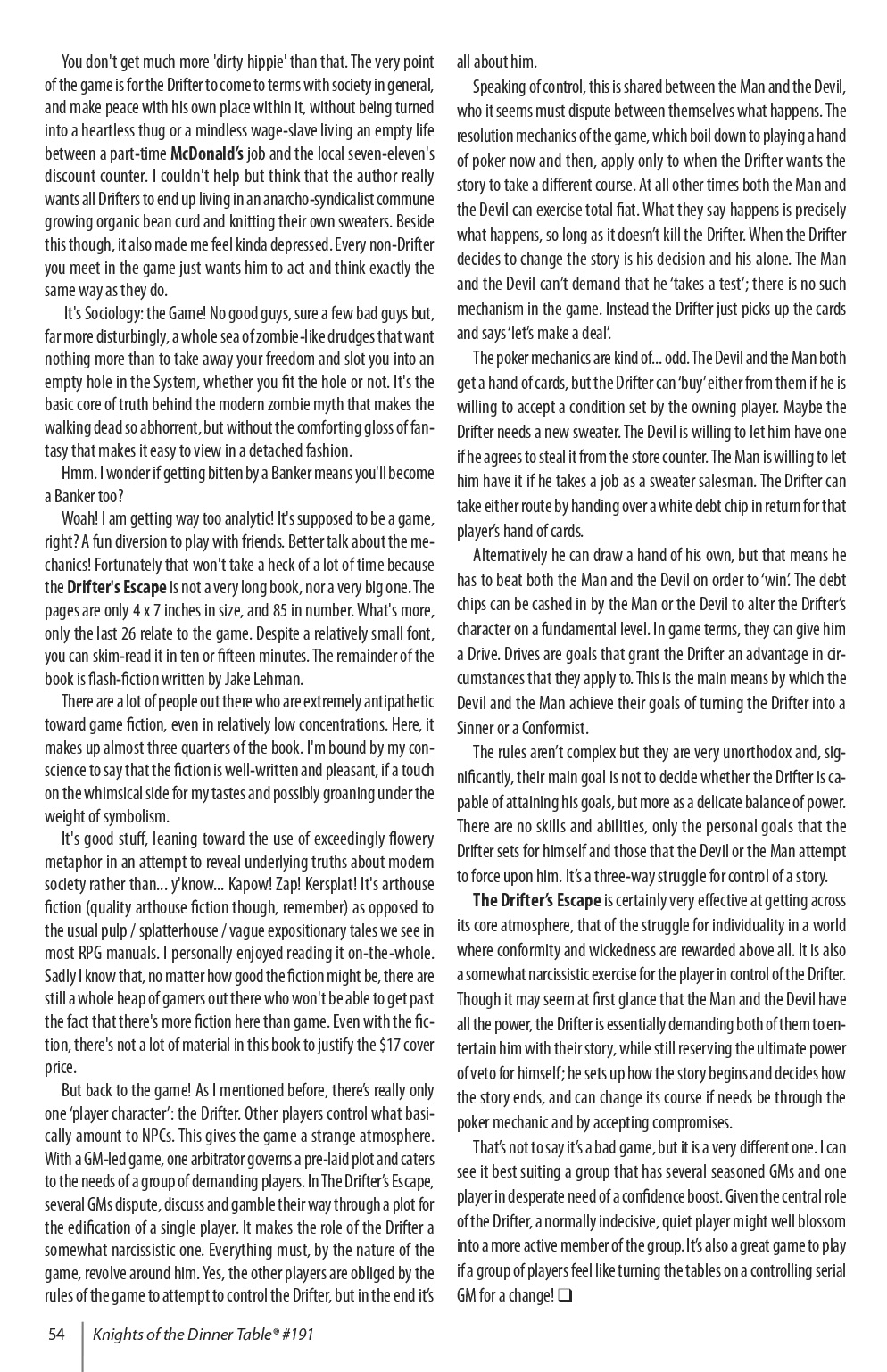 Read online Knights of the Dinner Table comic -  Issue #191 - 56