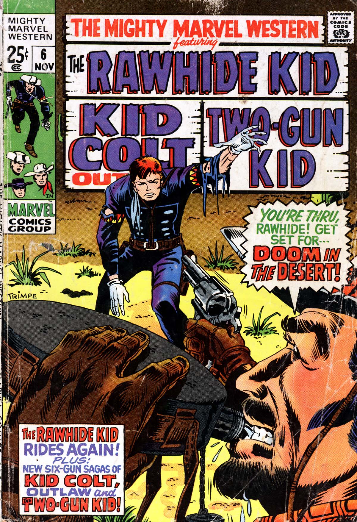 Read online The Mighty Marvel Western comic -  Issue #6 - 1
