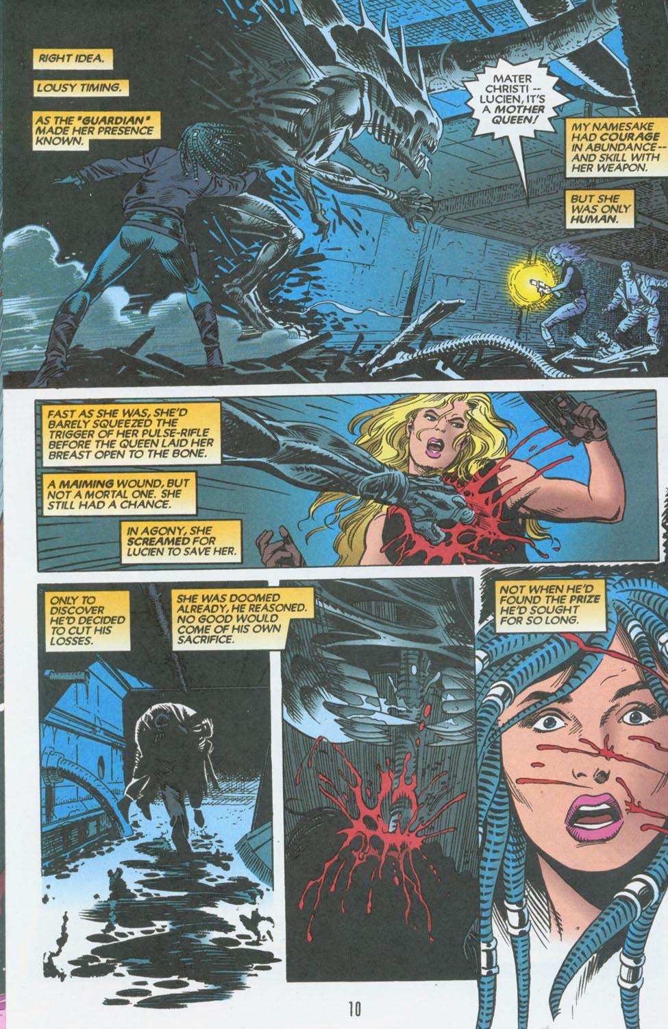 Read online Aliens/Predator: The Deadliest of the Species comic -  Issue #12 - 12