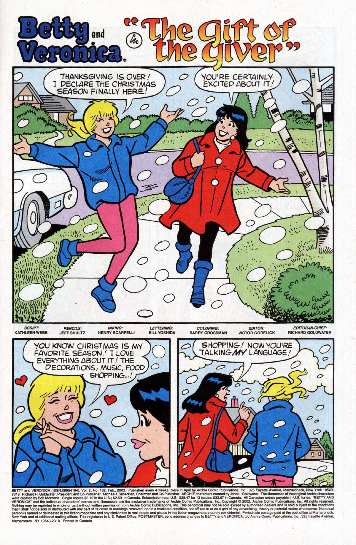 Read online Betty and Veronica (1987) comic -  Issue #182 - 2