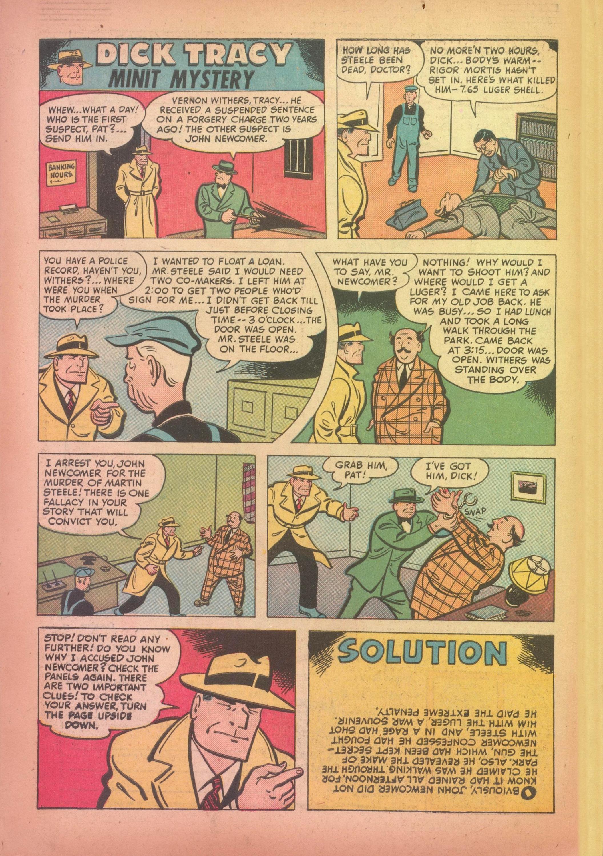 Read online Dick Tracy comic -  Issue #41 - 34