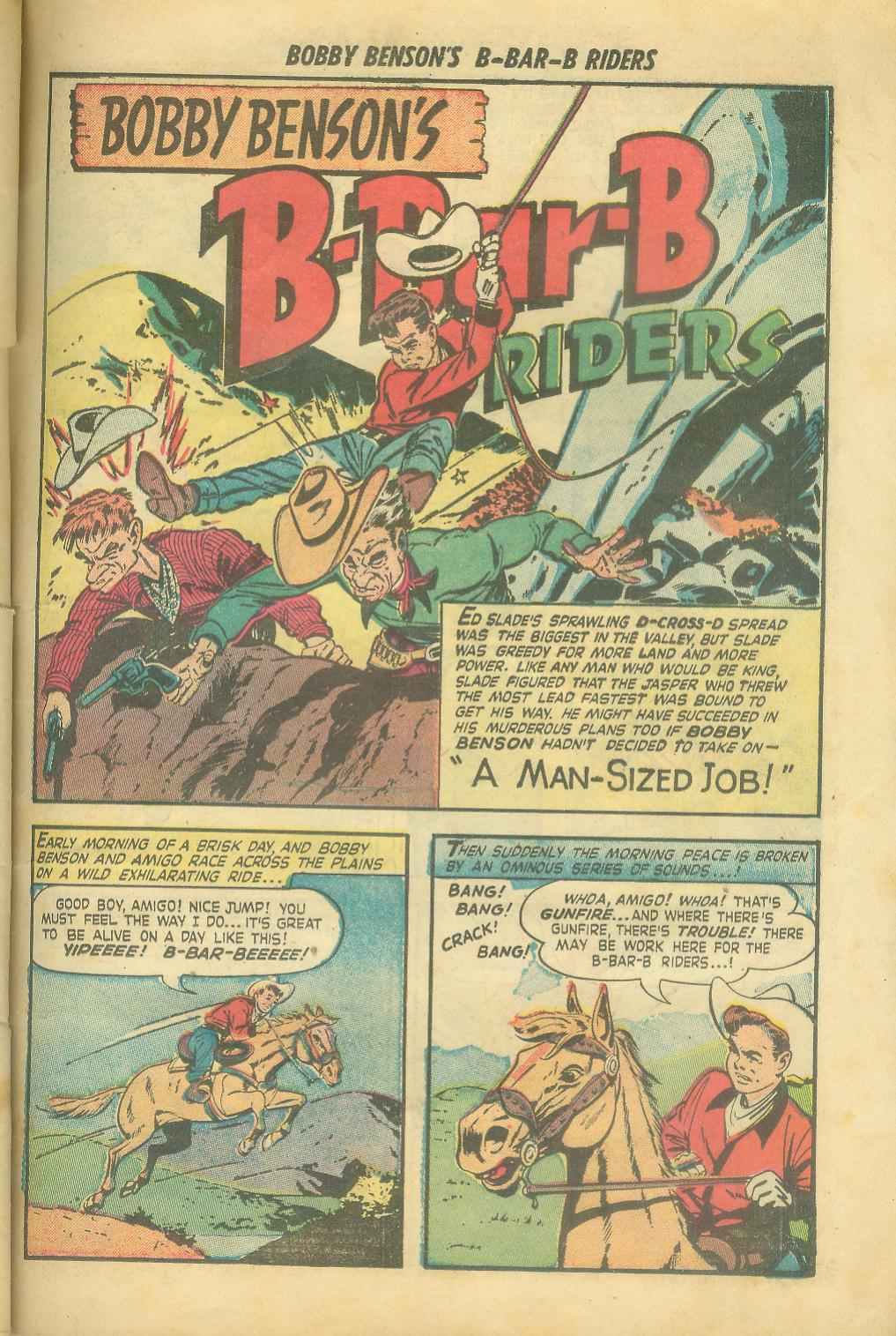 Read online Bobby Benson's B-Bar-B Riders comic -  Issue #8 - 27