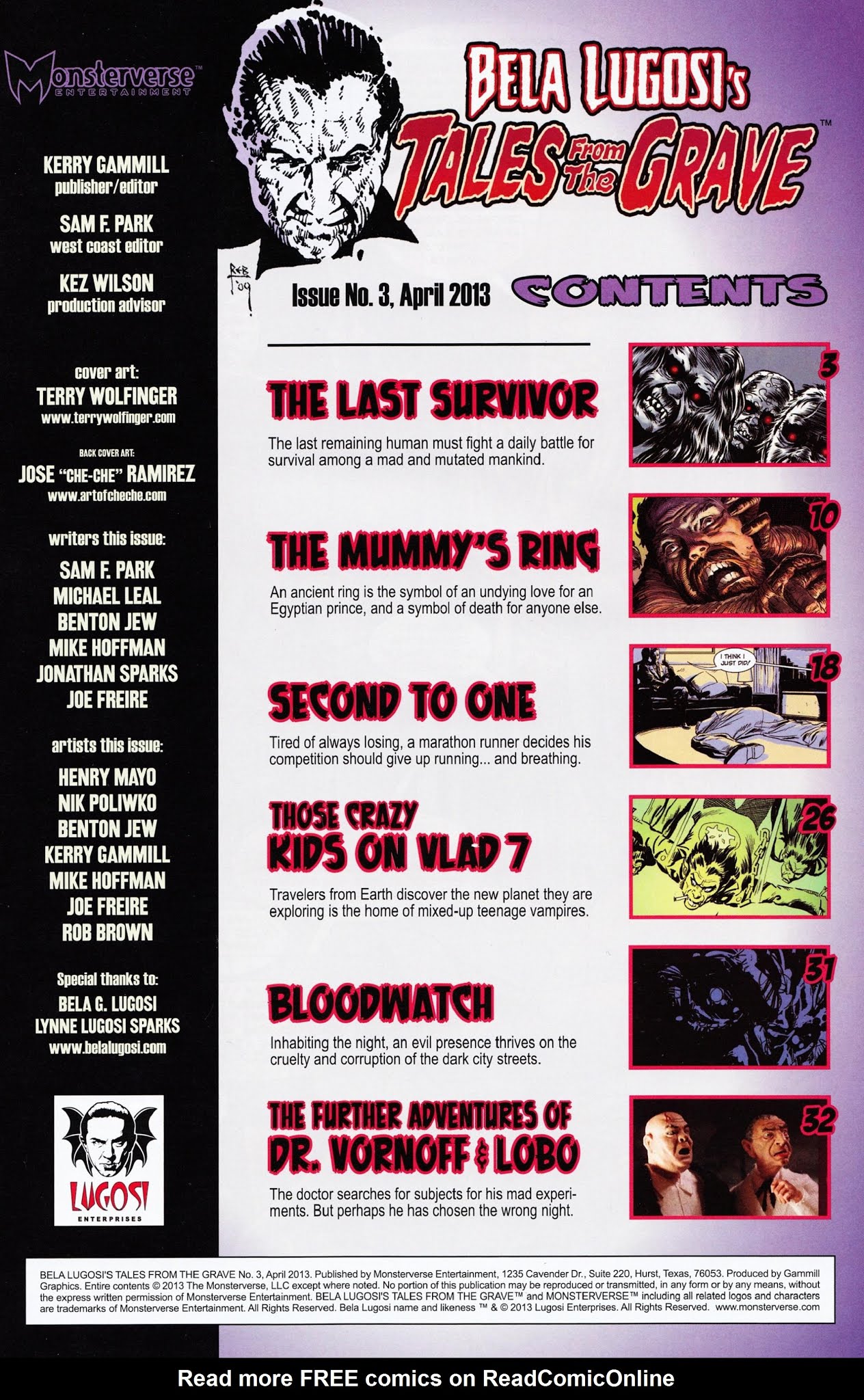 Read online Bela Lugosi's Tales from the Grave comic -  Issue #3 - 3