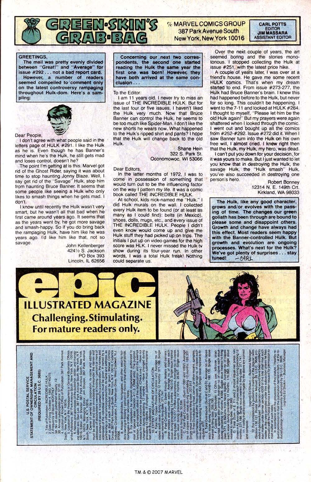 Read online The Incredible Hulk (1968) comic -  Issue #295 - 33