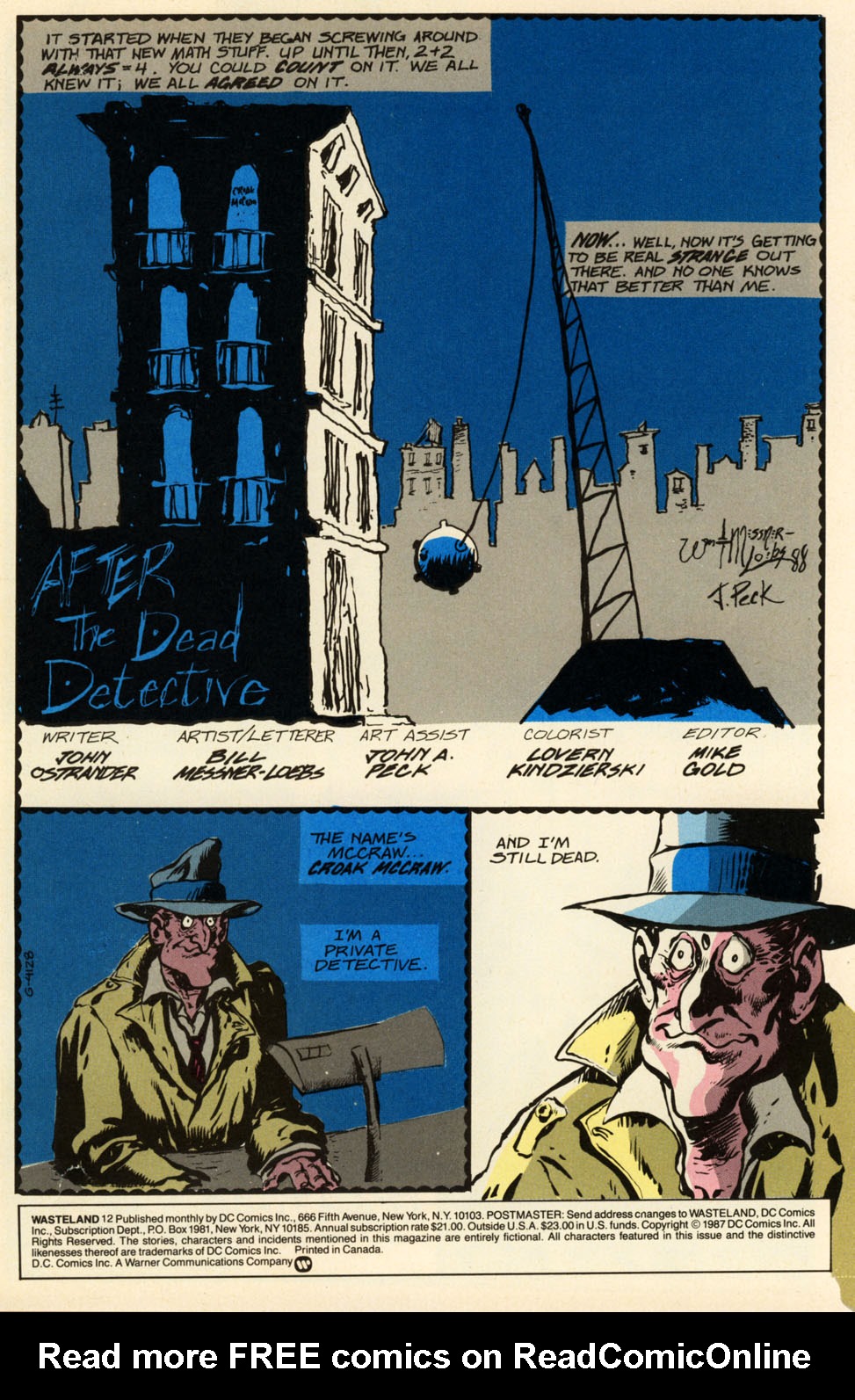 Read online Wasteland (1987) comic -  Issue #12 - 2