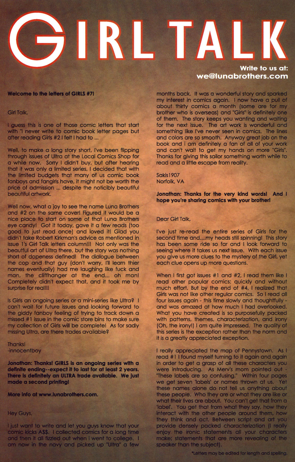 Read online Girls comic -  Issue #7 - 26