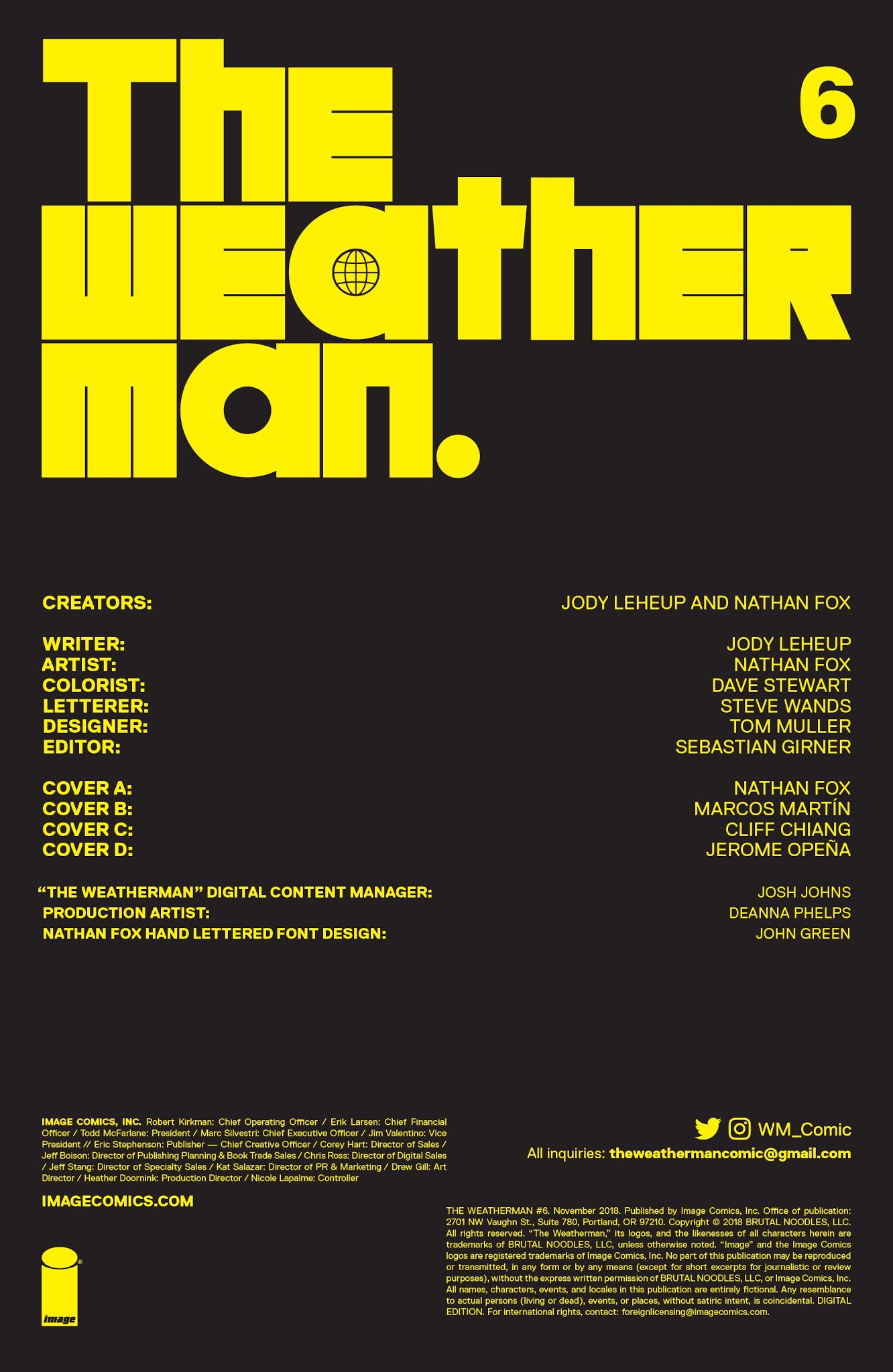 Read online The Weatherman comic -  Issue #6 - 2