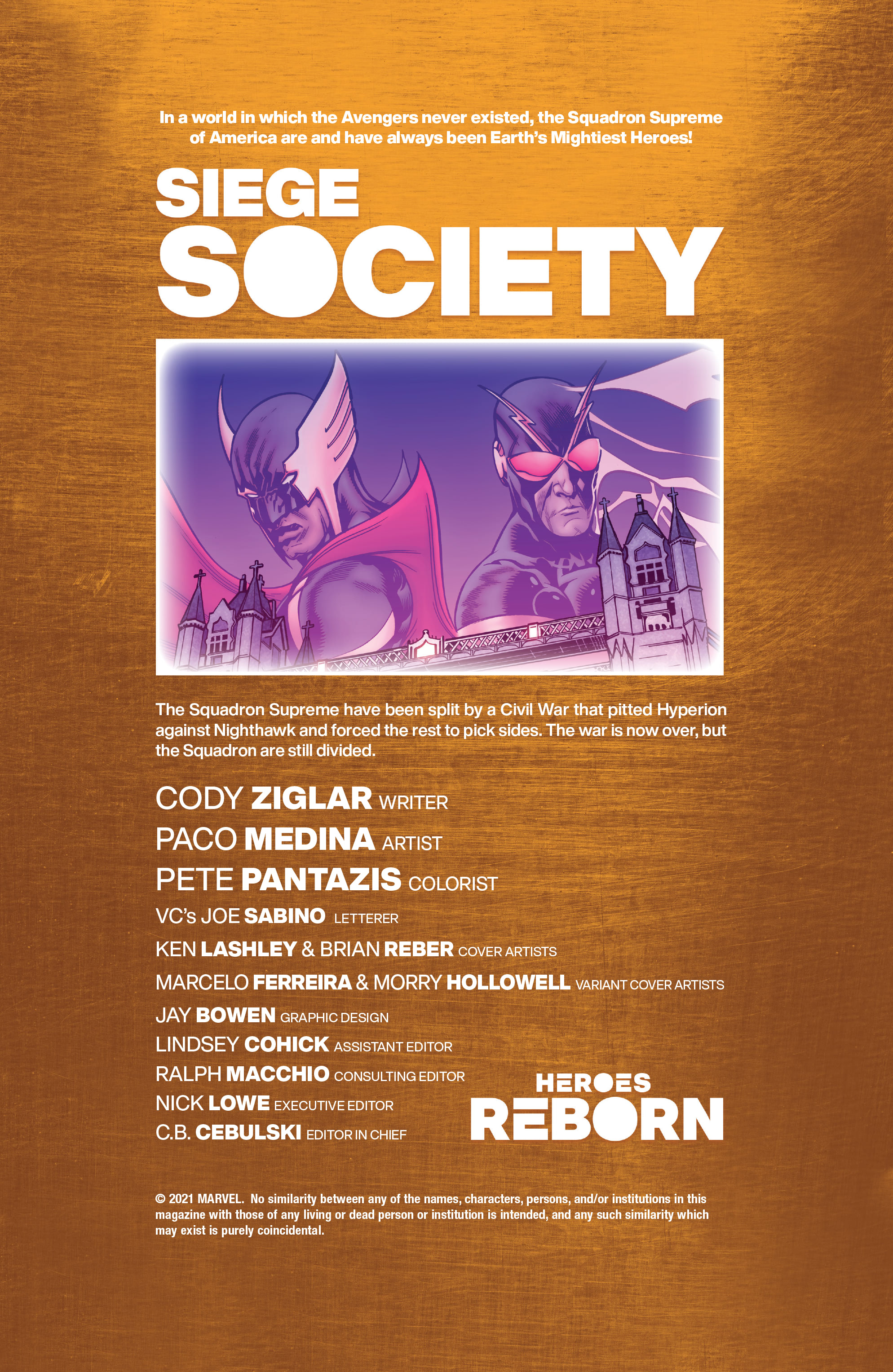 Read online Heroes Reborn: One-Shots comic -  Issue # Siege Society - 2