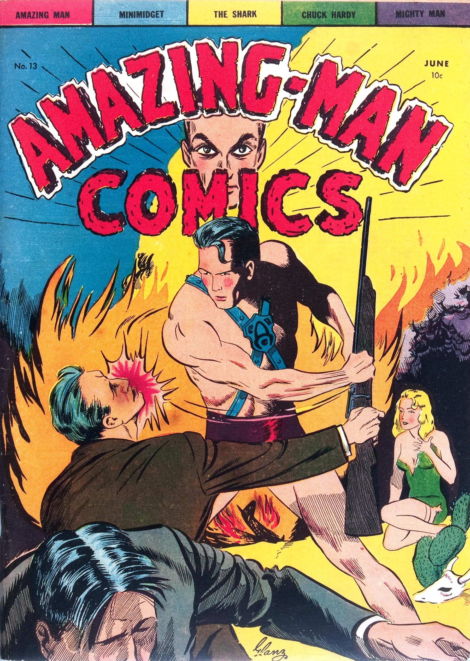 Read online Amazing Man Comics comic -  Issue #13 - 1