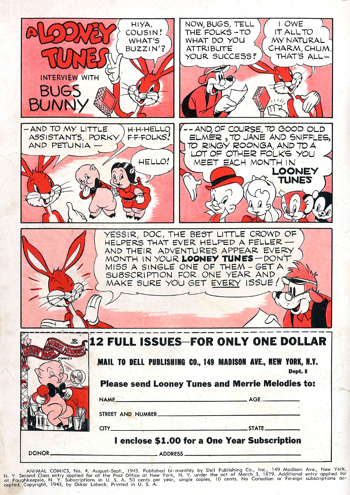 Read online Animal Comics comic -  Issue #4 - 3