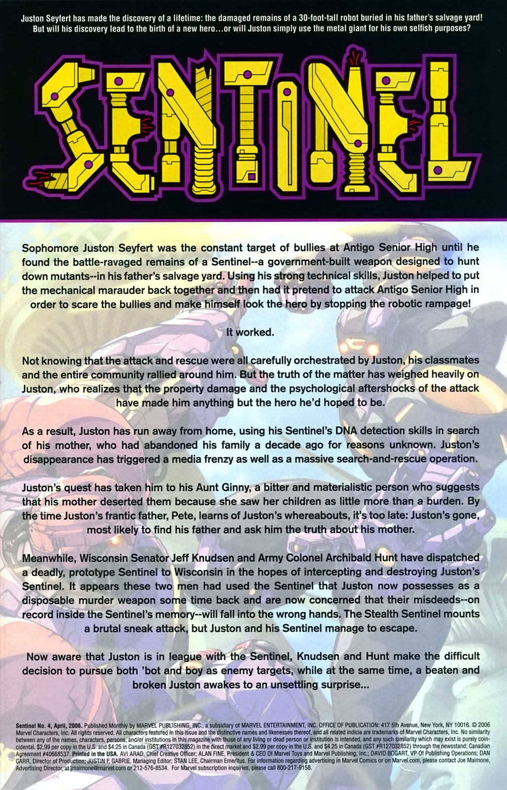 Read online Sentinel (2006) comic -  Issue #4 - 2